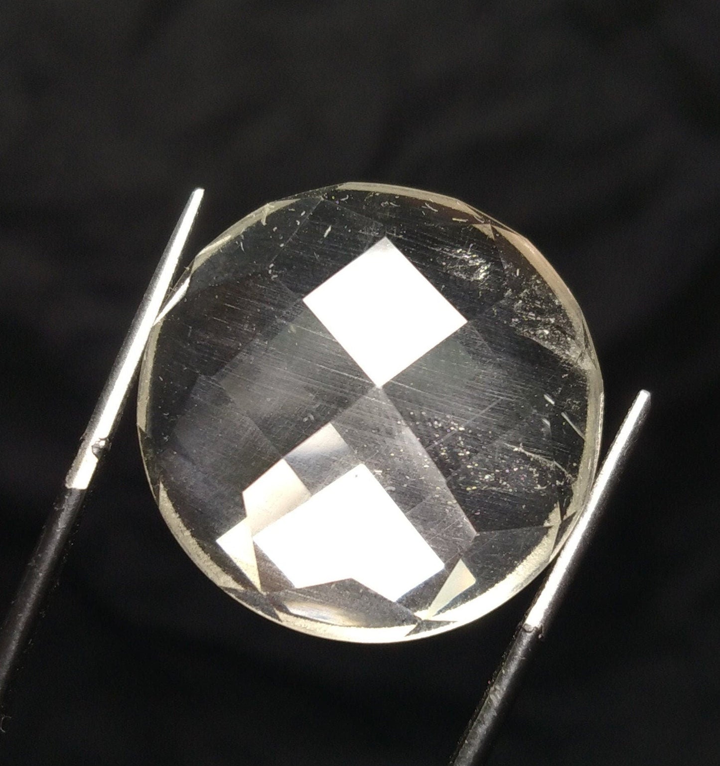 ARSAA GEMS AND MINERALSNatural top quality beautiful 45 VV clarity rose cut Faceted clear quartz cabochon - Premium  from ARSAA GEMS AND MINERALS - Just $45.00! Shop now at ARSAA GEMS AND MINERALS