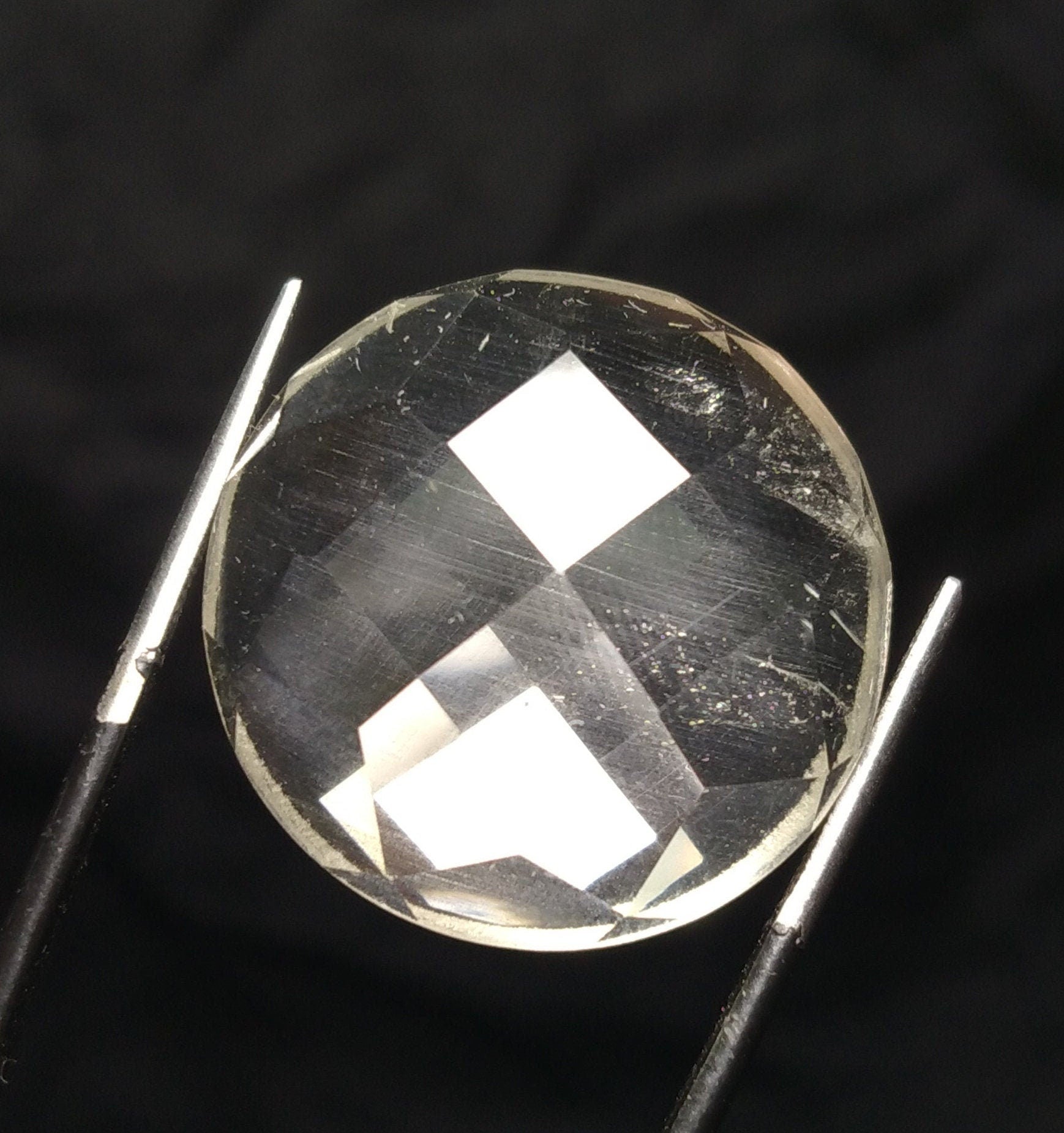 ARSAA GEMS AND MINERALSNatural top quality beautiful 45 VV clarity rose cut Faceted clear quartz cabochon - Premium  from ARSAA GEMS AND MINERALS - Just $45.00! Shop now at ARSAA GEMS AND MINERALS