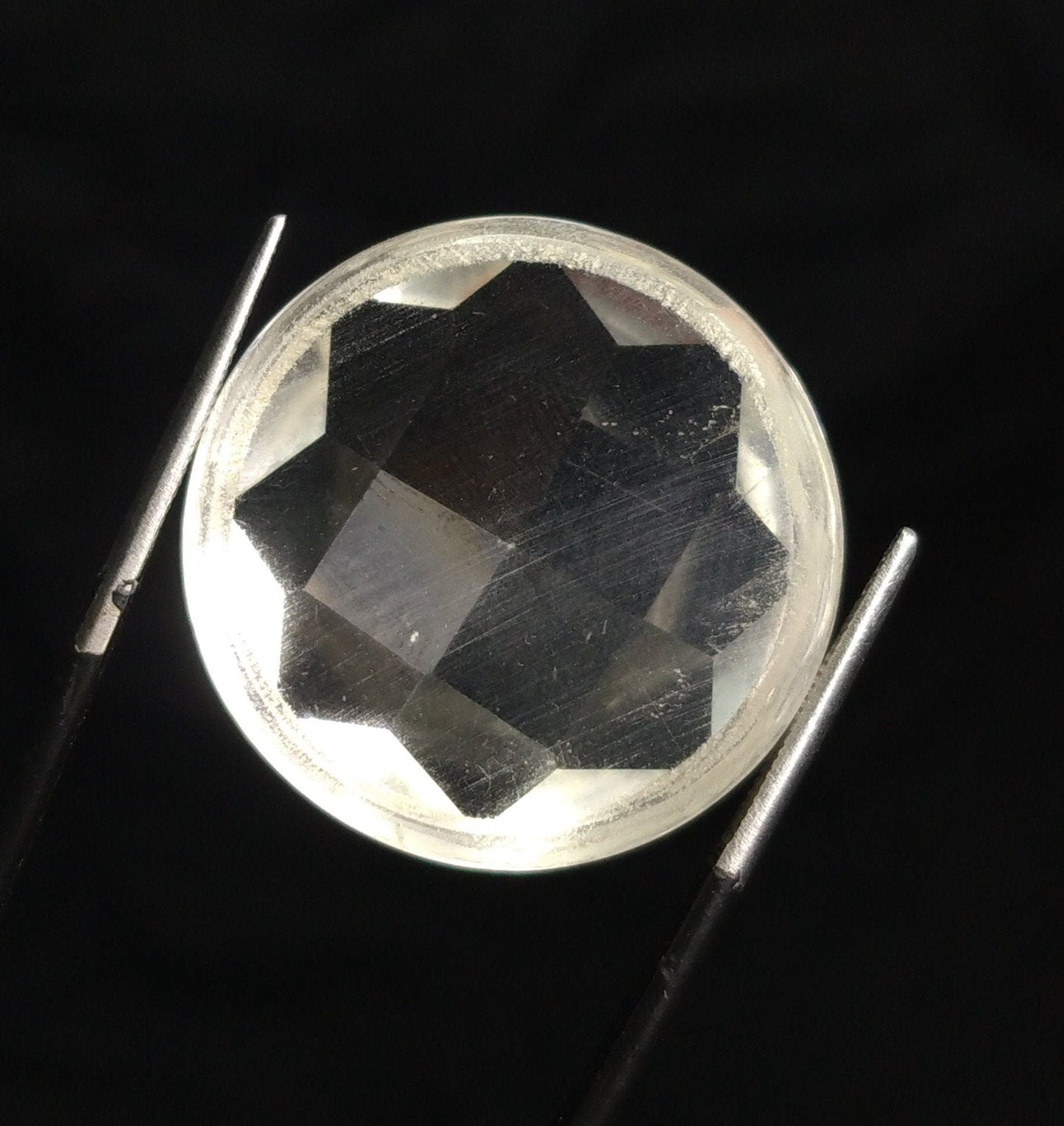 ARSAA GEMS AND MINERALSNatural top quality beautiful 45 VV clarity rose cut Faceted clear quartz cabochon - Premium  from ARSAA GEMS AND MINERALS - Just $45.00! Shop now at ARSAA GEMS AND MINERALS