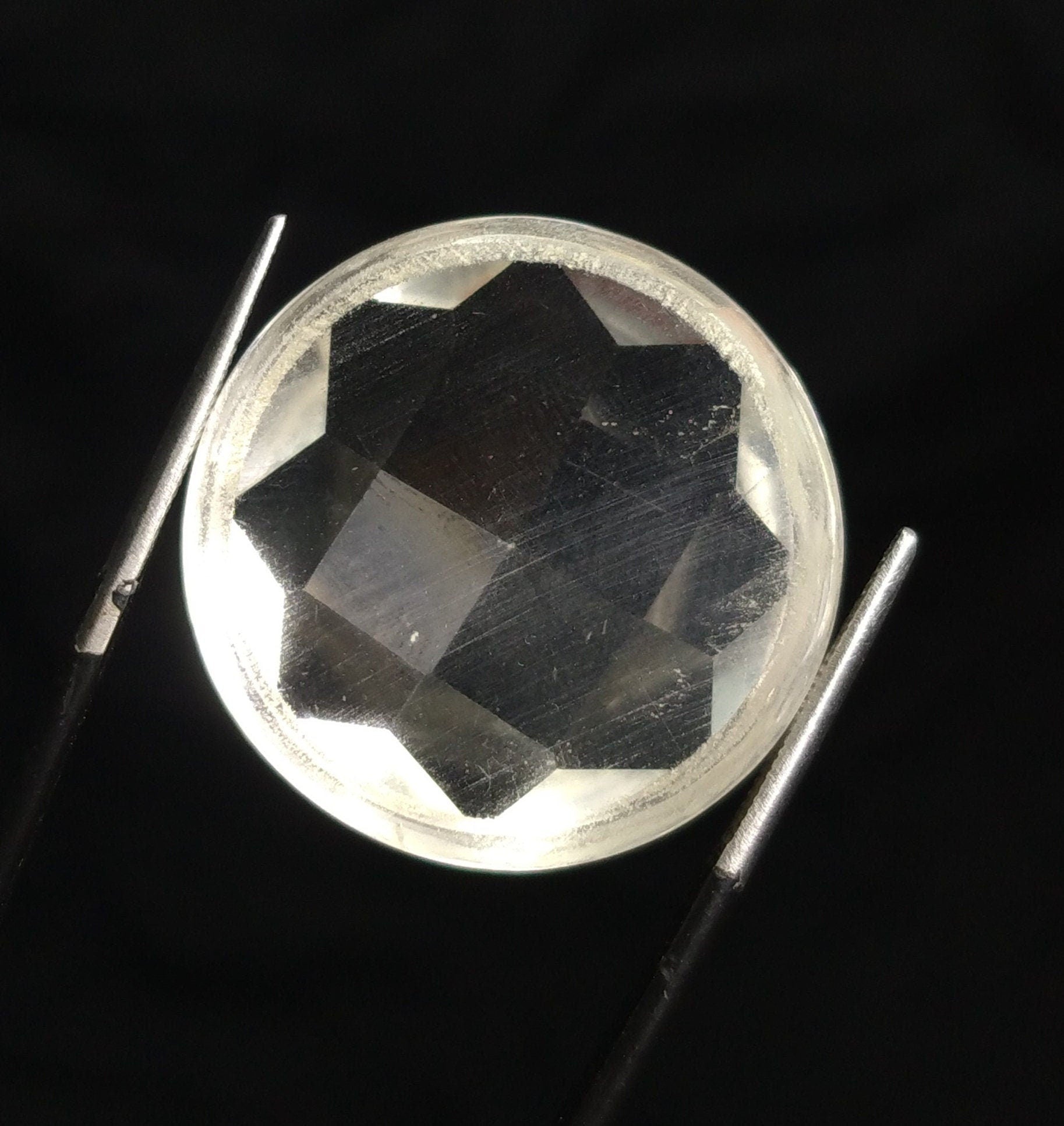 ARSAA GEMS AND MINERALSNatural top quality beautiful 45 VV clarity rose cut Faceted clear quartz cabochon - Premium  from ARSAA GEMS AND MINERALS - Just $45.00! Shop now at ARSAA GEMS AND MINERALS