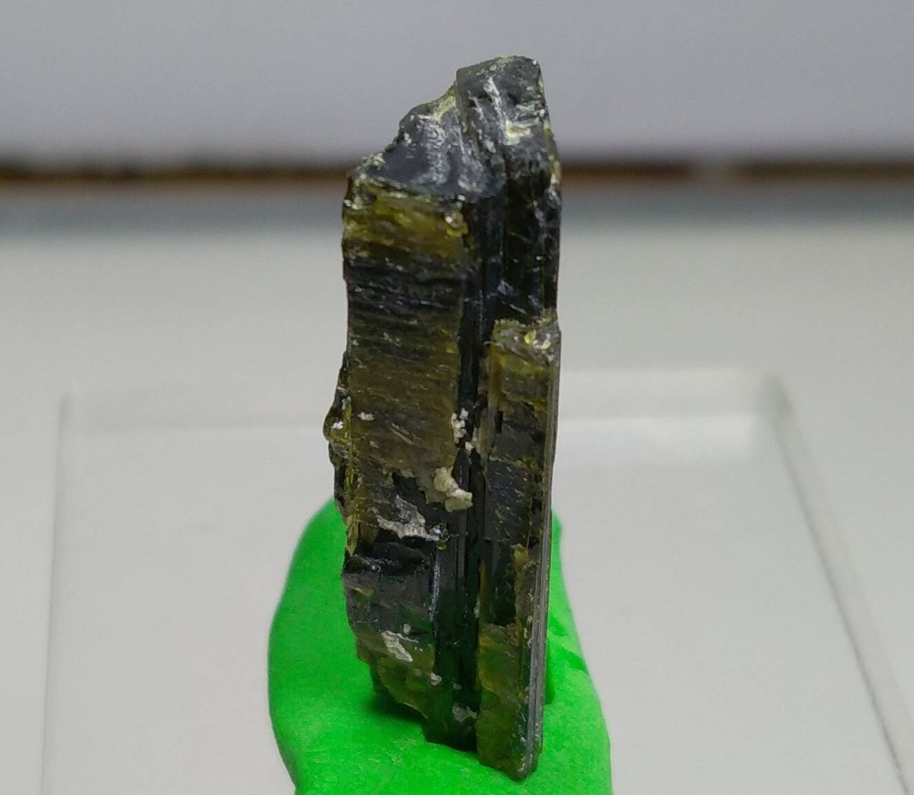 ARSAA GEMS AND MINERALSNatural clear aesthetic 7.1 gram Beautiful perfectly terminated etched pleochroic  epidote crystal - Premium  from ARSAA GEMS AND MINERALS - Just $30.00! Shop now at ARSAA GEMS AND MINERALS
