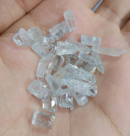 ARSAA GEMS AND MINERALSNatural fine quality beautiful 10.6 grams light blue small lot of aquamarine crystals - Premium  from ARSAA GEMS AND MINERALS - Just $50.00! Shop now at ARSAA GEMS AND MINERALS