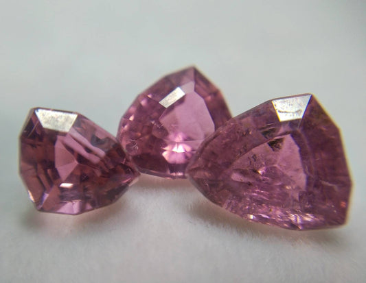 ARSAA GEMS AND MINERALSNatural top quality beautiful 7.5 carats SI clarity faceted trillion shapes pink rubellite gems - Premium  from ARSAA GEMS AND MINERALS - Just $40.00! Shop now at ARSAA GEMS AND MINERALS