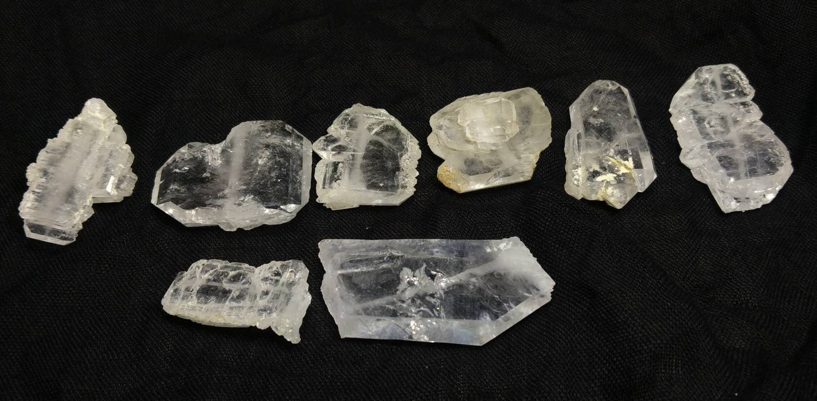 ARSAA GEMS AND MINERALSNatural beautiful Fine quality 88 grams clear terminated small lot of Faden Quartz crystals - Premium  from ARSAA GEMS AND MINERALS - Just $35.00! Shop now at ARSAA GEMS AND MINERALS