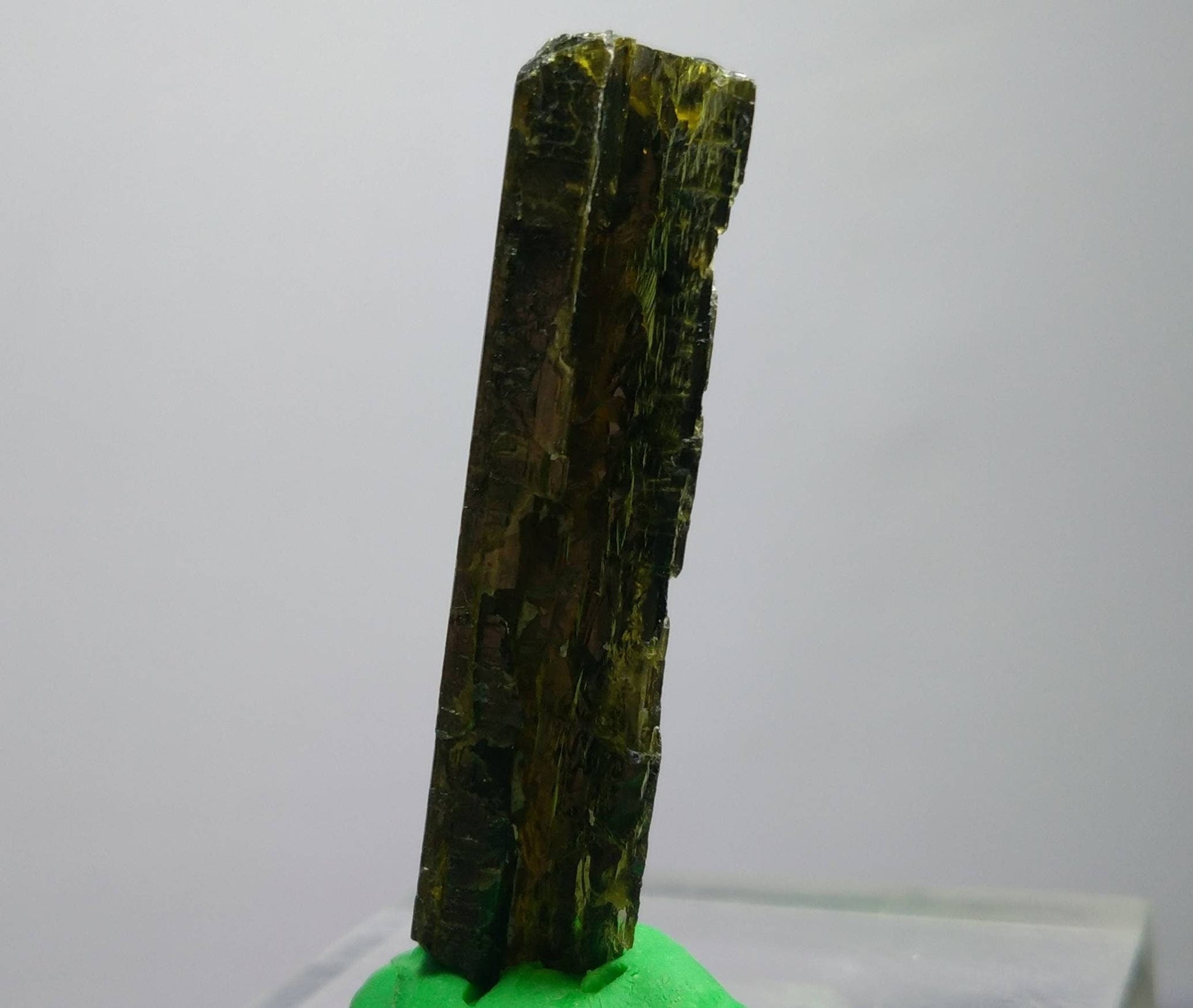 ARSAA GEMS AND MINERALSNatural clear aesthetic 11 grams Beautiful perfectly terminated etched pleochroic  epidote crystal - Premium  from ARSAA GEMS AND MINERALS - Just $35.00! Shop now at ARSAA GEMS AND MINERALS