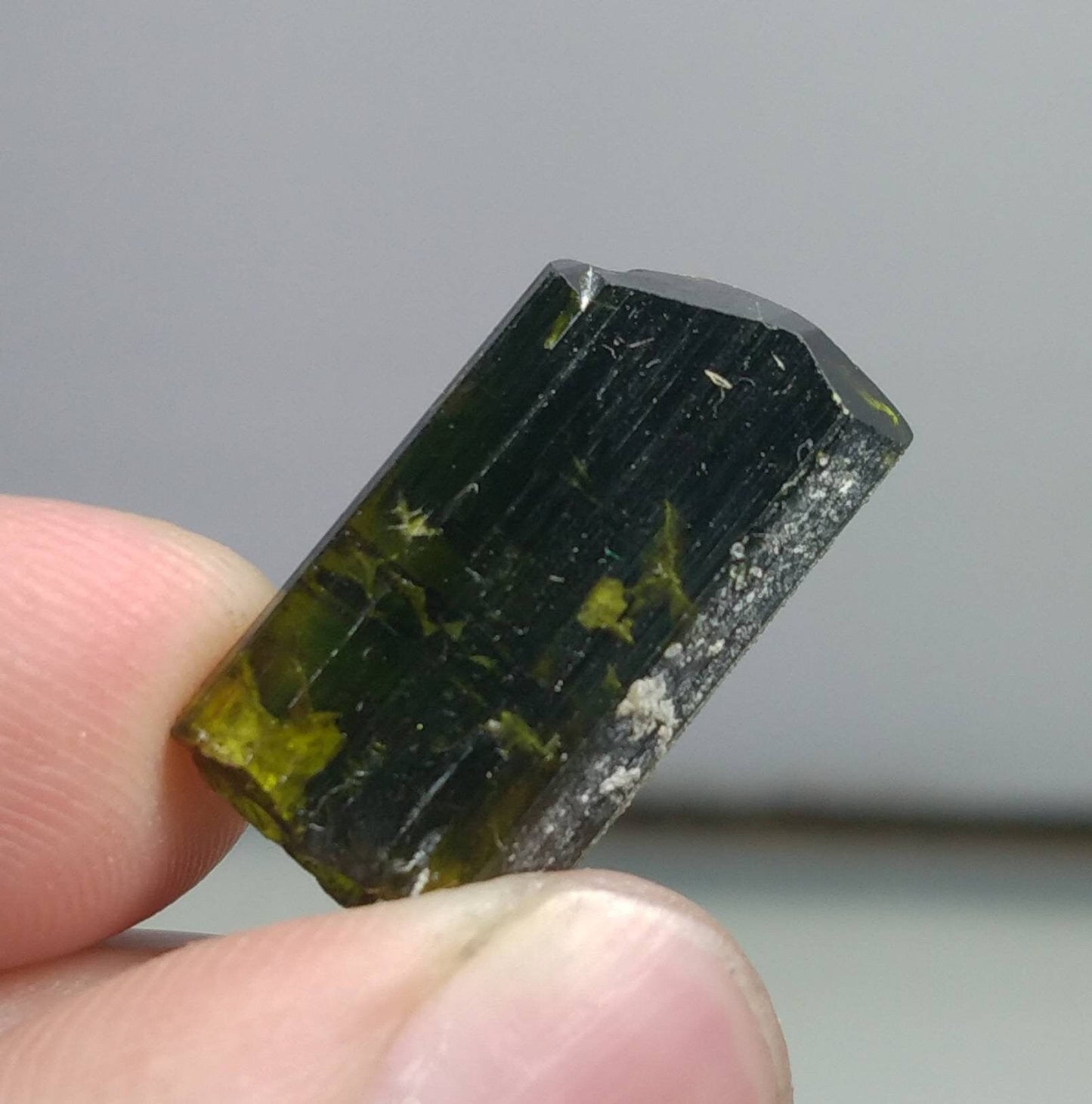 ARSAA GEMS AND MINERALSNatural clear aesthetic 2.9 gram Beautiful perfectly terminated etched pleochroic epidote crystal - Premium  from ARSAA GEMS AND MINERALS - Just $20.00! Shop now at ARSAA GEMS AND MINERALS