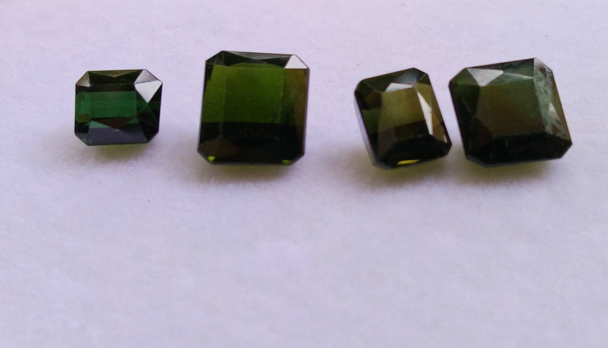 ARSAA GEMS AND MINERALSNatural fine quality beautiful 10 carats dark green color small lot of faceted radiant shapes tourmaline gems - Premium  from ARSAA GEMS AND MINERALS - Just $50.00! Shop now at ARSAA GEMS AND MINERALS