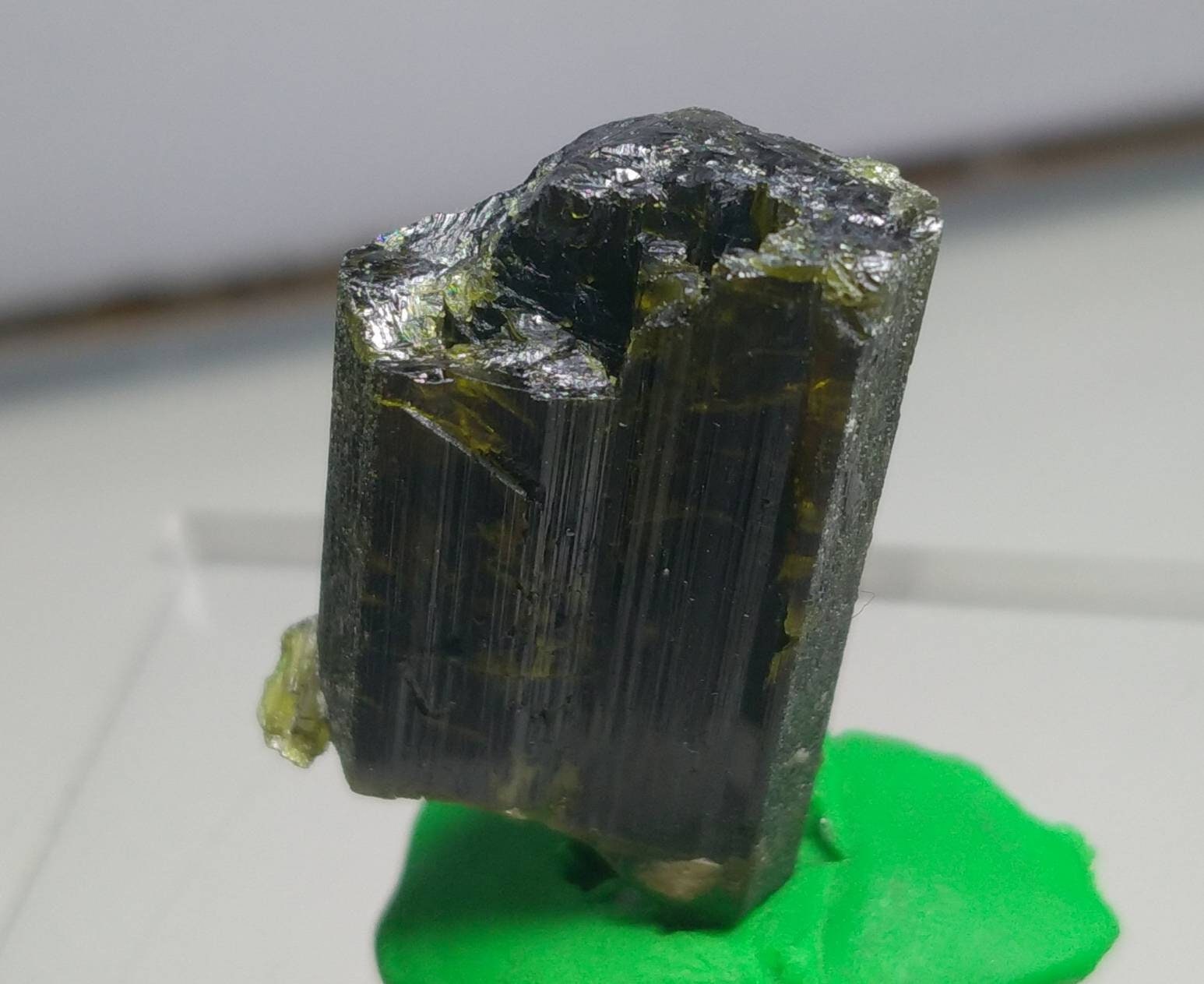 ARSAA GEMS AND MINERALSNatural clear aesthetic 10.7 gram Beautiful perfectly terminated etched pleochroic epidote crystal - Premium  from ARSAA GEMS AND MINERALS - Just $30.00! Shop now at ARSAA GEMS AND MINERALS