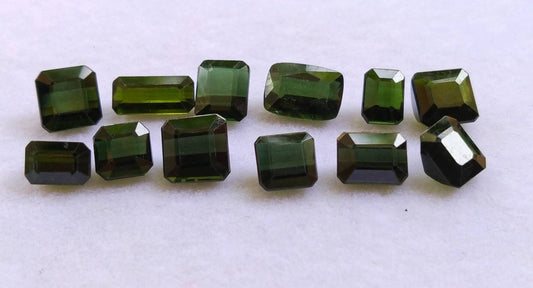 ARSAA GEMS AND MINERALSNatural fine quality beautiful 14 carats dark green color small lot of faceted radiant shapes tourmaline gems - Premium  from ARSAA GEMS AND MINERALS - Just $70.00! Shop now at ARSAA GEMS AND MINERALS