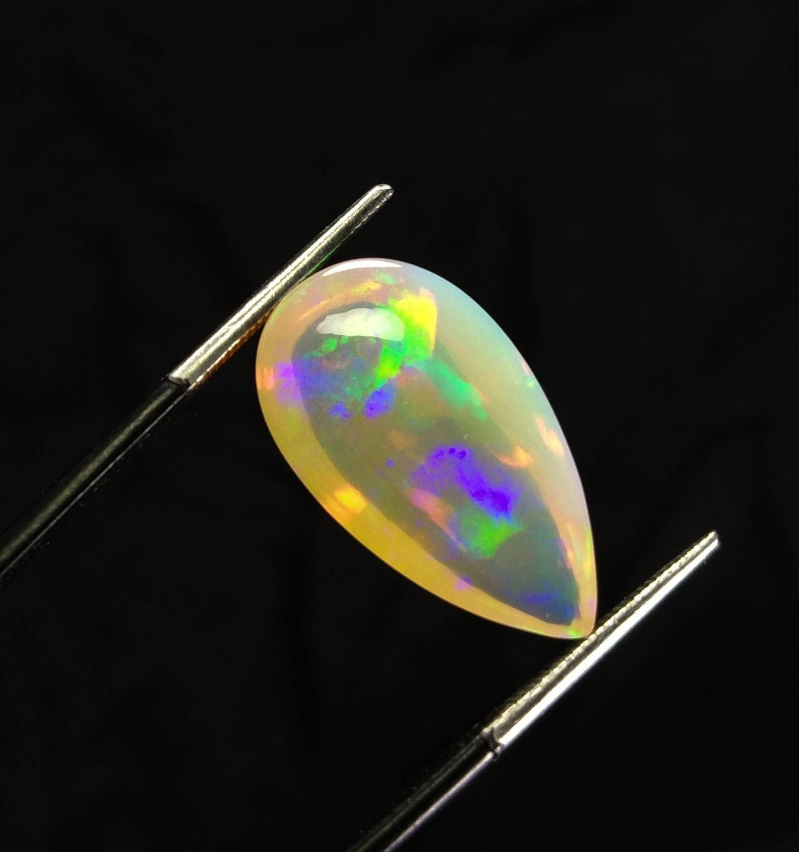 ARSAA GEMS AND MINERALSNatural fine quality beautiful 11 carats pear shape fire opal Cabochon - Premium  from ARSAA GEMS AND MINERALS - Just $40.00! Shop now at ARSAA GEMS AND MINERALS