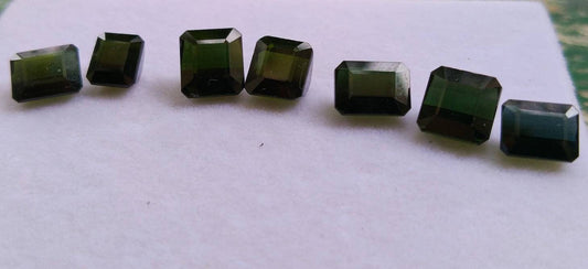 ARSAA GEMS AND MINERALSNatural fine quality beautiful 21 carats dark green color small lot of faceted radiant shapes tourmaline gems - Premium  from ARSAA GEMS AND MINERALS - Just $100.00! Shop now at ARSAA GEMS AND MINERALS
