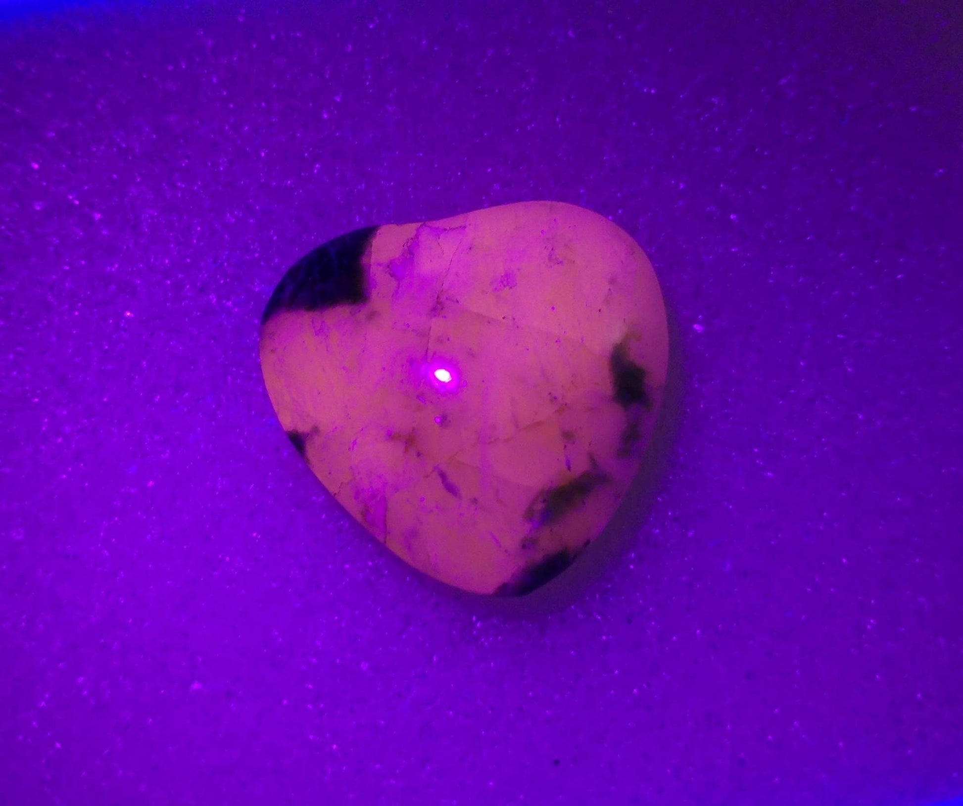 ARSAA GEMS AND MINERALSNatural fine quality beautiful 17 carats heart shape UV reactive afghanite cabochon - Premium  from ARSAA GEMS AND MINERALS - Just $34.00! Shop now at ARSAA GEMS AND MINERALS