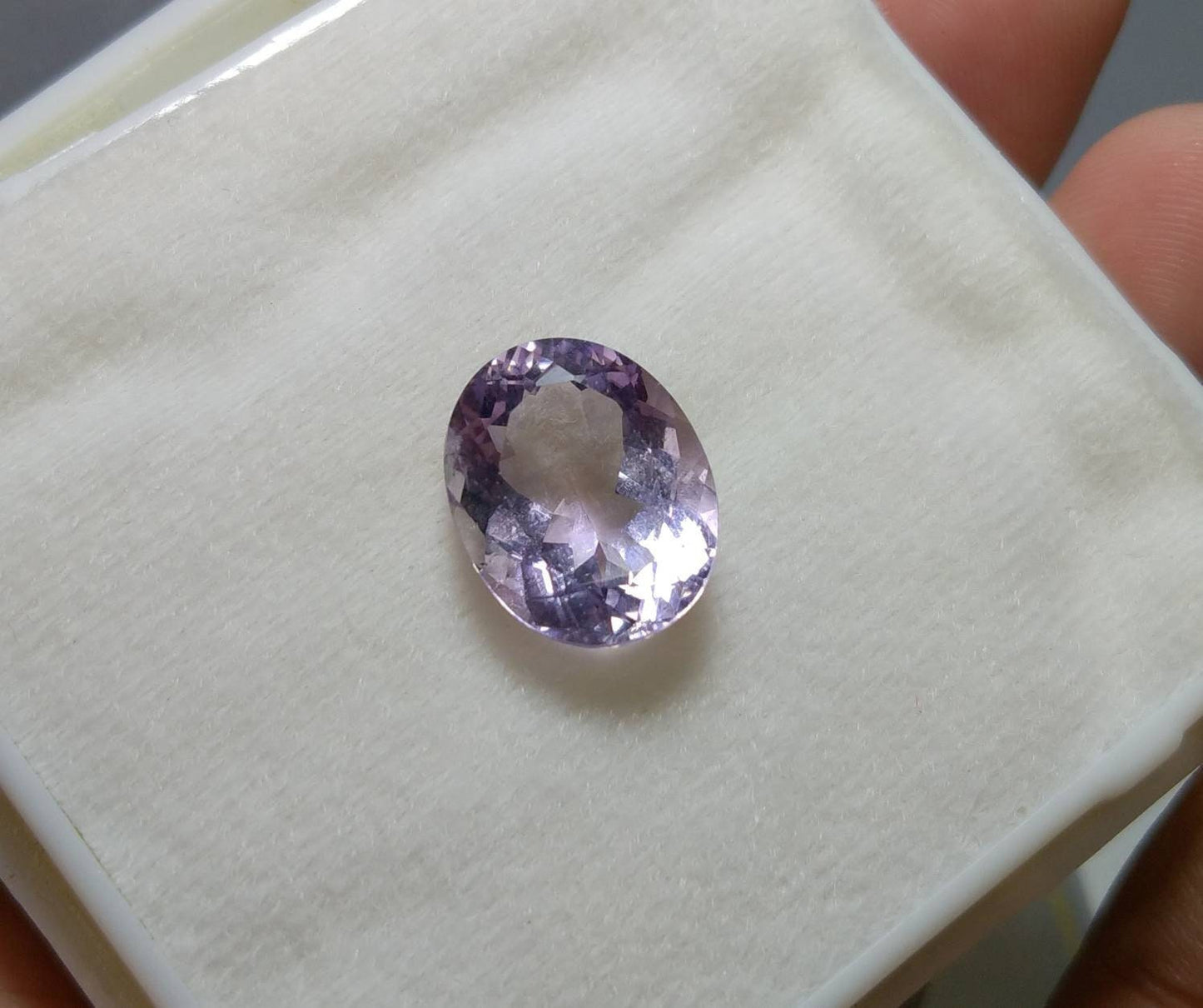 ARSAA GEMS AND MINERALSNatural top quality beautiful 9 carats VV clarity faceted oval shape kunzite gem - Premium  from ARSAA GEMS AND MINERALS - Just $30.00! Shop now at ARSAA GEMS AND MINERALS