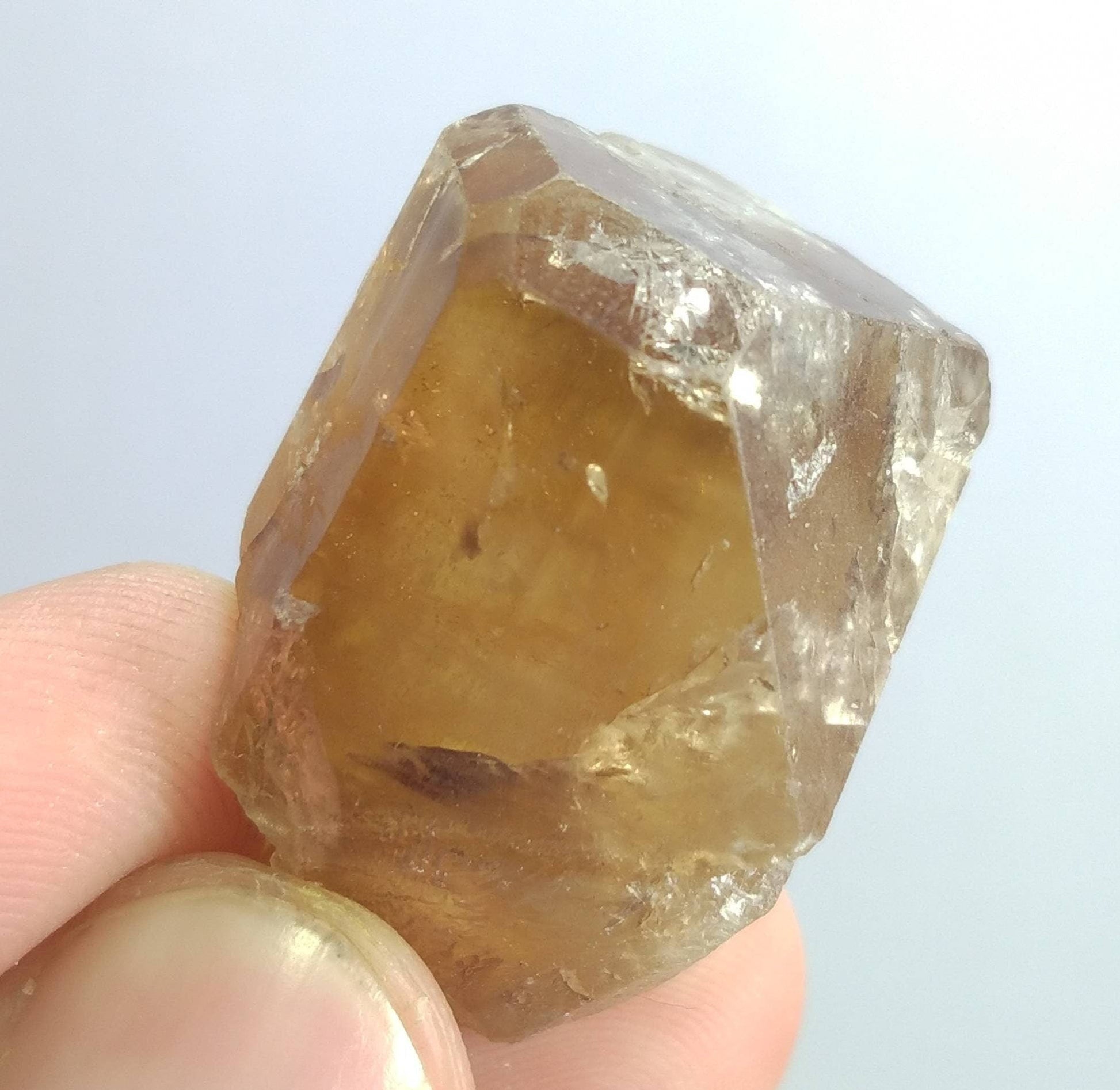 ARSAA GEMS AND MINERALSNatural fine quality beautiful 27 grams heated terminated topaz crystal - Premium  from ARSAA GEMS AND MINERALS - Just $20.00! Shop now at ARSAA GEMS AND MINERALS