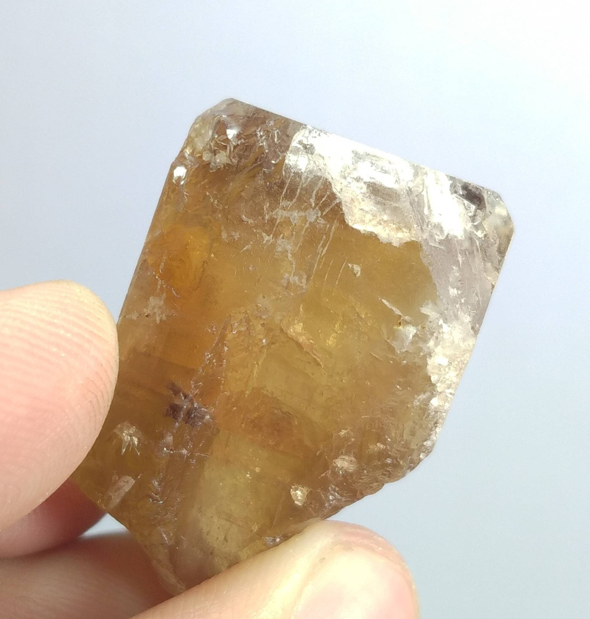 ARSAA GEMS AND MINERALSNatural fine quality beautiful 27 grams heated terminated topaz crystal - Premium  from ARSAA GEMS AND MINERALS - Just $20.00! Shop now at ARSAA GEMS AND MINERALS