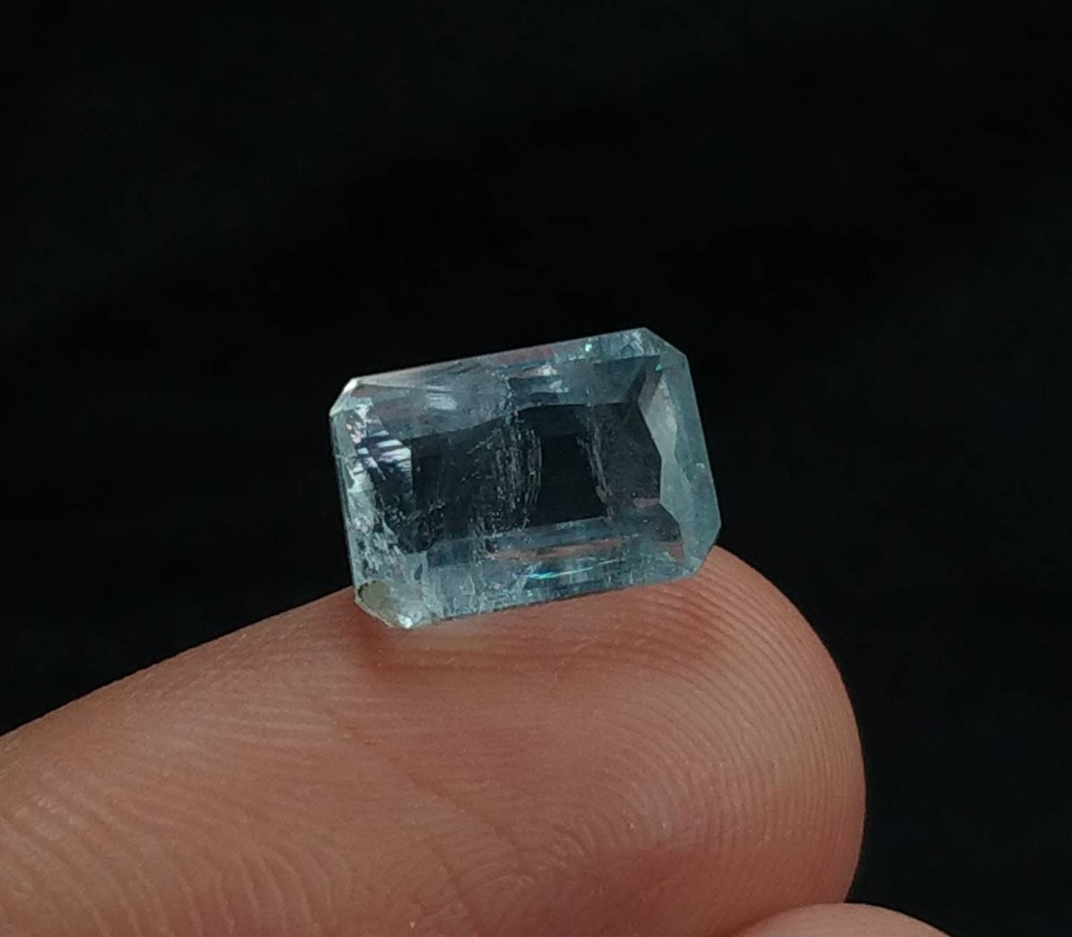 ARSAA GEMS AND MINERALSNatural fine quality beautiful 3 carat radiant shape blue aquamarine faceted gem - Premium  from ARSAA GEMS AND MINERALS - Just $12.00! Shop now at ARSAA GEMS AND MINERALS