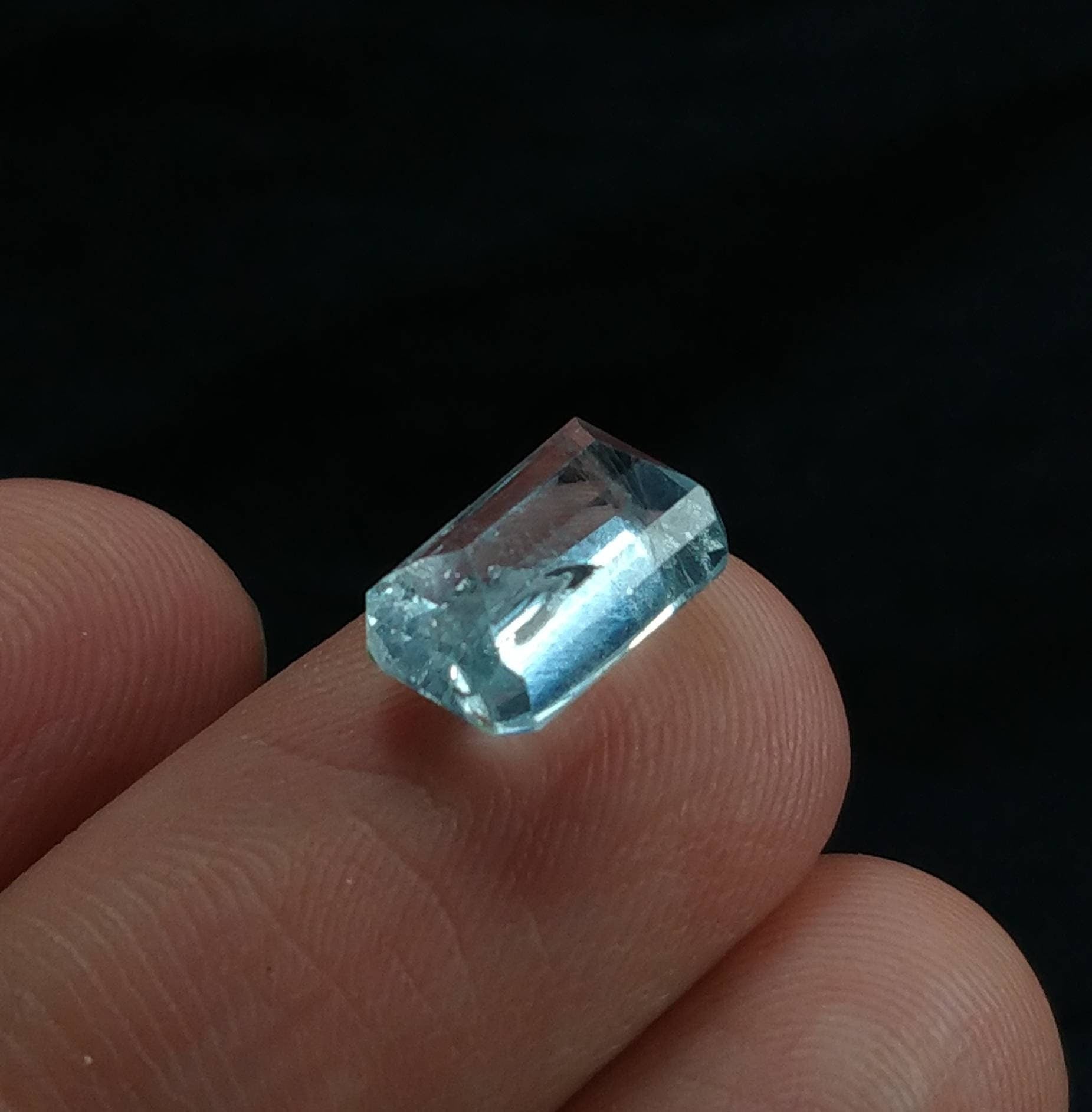 ARSAA GEMS AND MINERALSNatural fine quality beautiful 3 carat radiant shape blue aquamarine faceted gem - Premium  from ARSAA GEMS AND MINERALS - Just $12.00! Shop now at ARSAA GEMS AND MINERALS