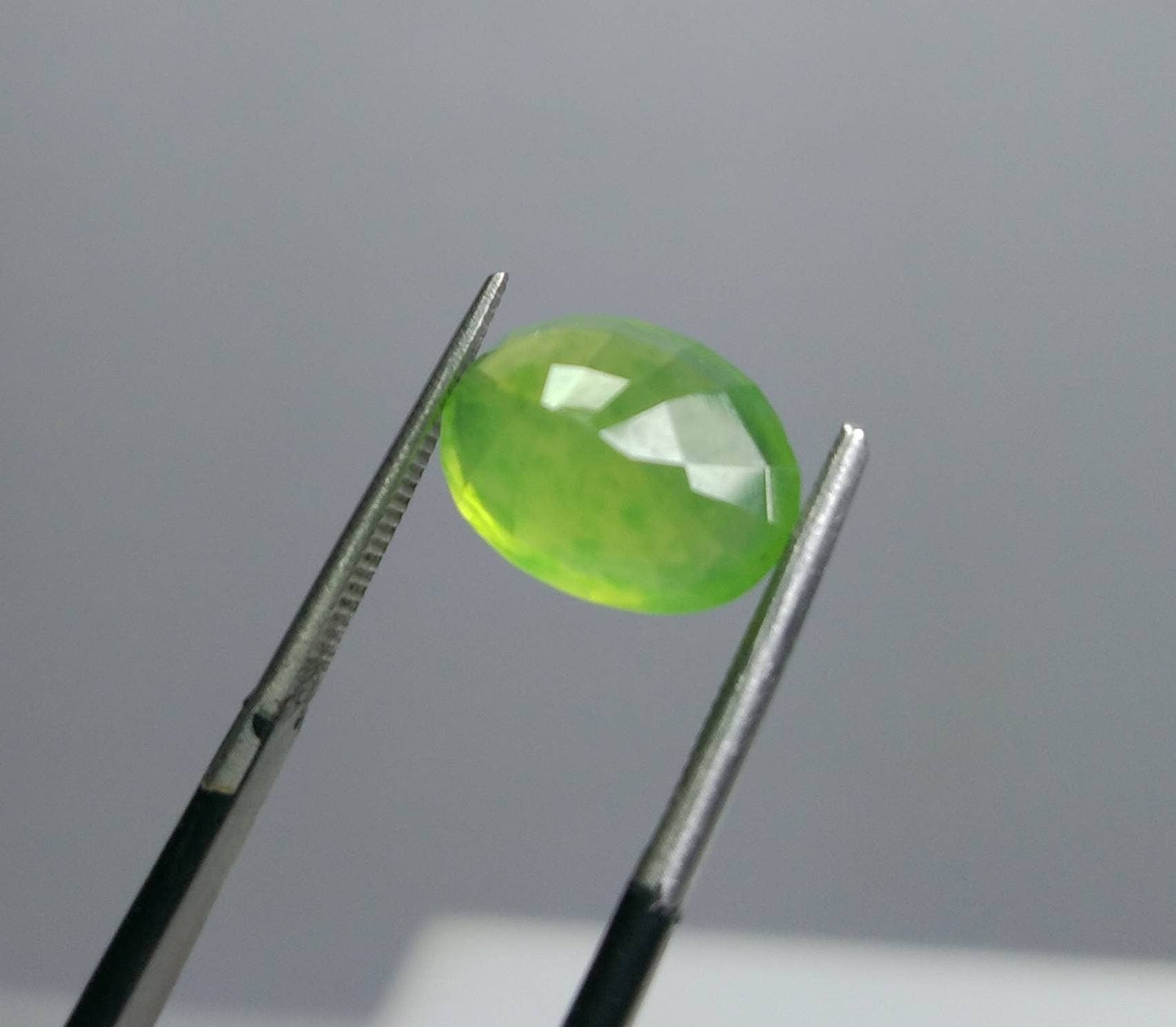 ARSAA GEMS AND MINERALSNatural fine quality beautiful 4.5 carats green oval cut shape Faceted hydrograssular garnet gem - Premium  from ARSAA GEMS AND MINERALS - Just $13.00! Shop now at ARSAA GEMS AND MINERALS