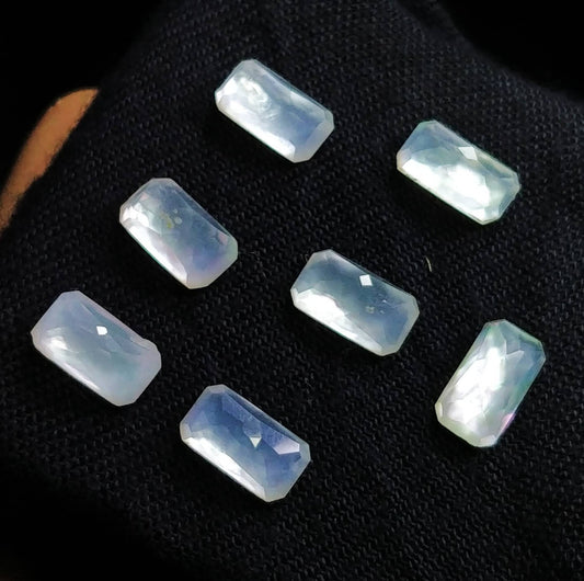 ARSAA GEMS AND MINERALSNatural fine quality beautiful small lot of calibrated rectangular shapes quartz with mother of pearl douplets cabochons - Premium  from ARSAA GEMS AND MINERALS - Just $30.00! Shop now at ARSAA GEMS AND MINERALS