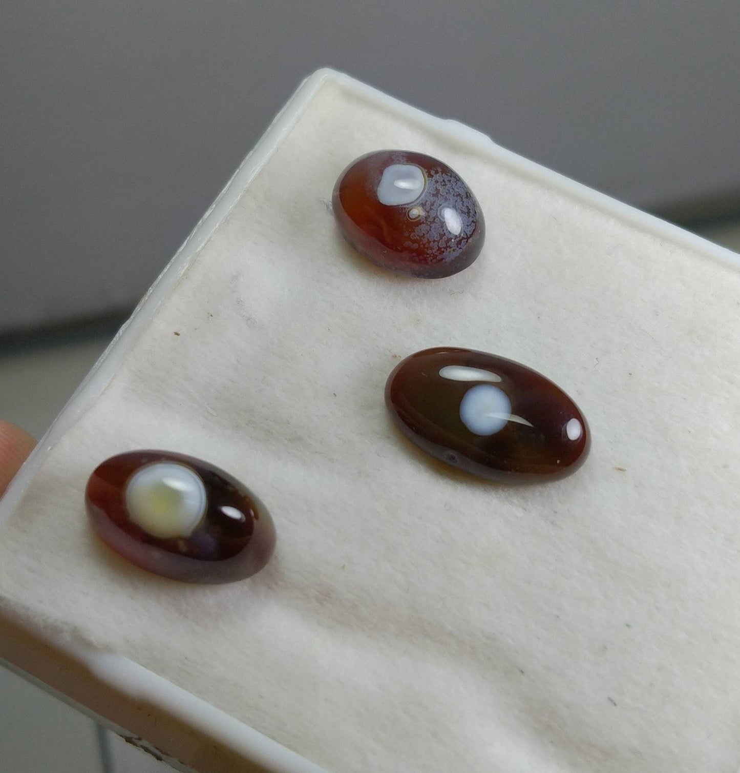 ARSAA GEMS AND MINERALSNatural good quality beautiful 20 carats oval shapes small lot of banded eye fine agate cabochons - Premium  from ARSAA GEMS AND MINERALS - Just $30.00! Shop now at ARSAA GEMS AND MINERALS