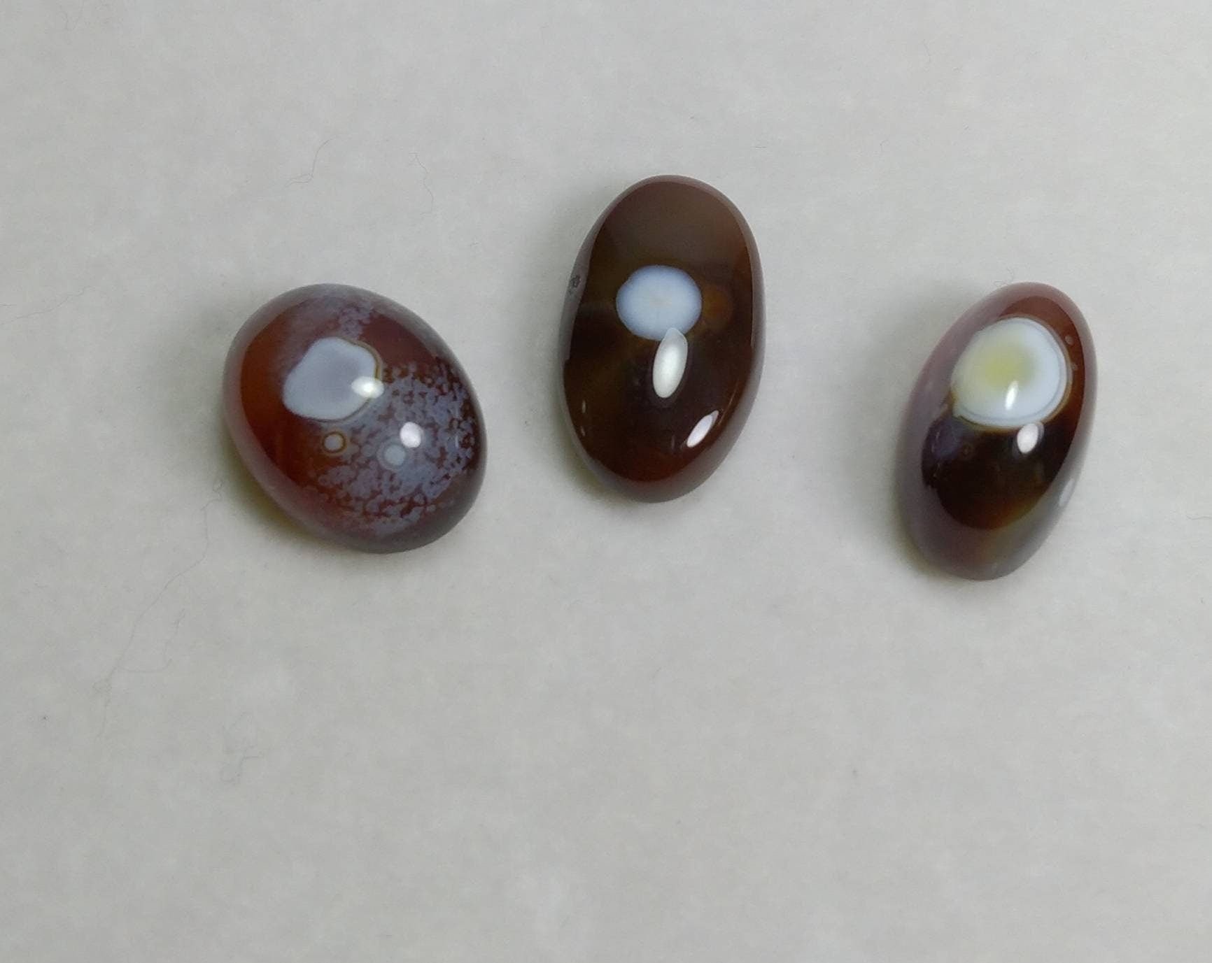 ARSAA GEMS AND MINERALSNatural good quality beautiful 20 carats oval shapes small lot of banded eye fine agate cabochons - Premium  from ARSAA GEMS AND MINERALS - Just $30.00! Shop now at ARSAA GEMS AND MINERALS