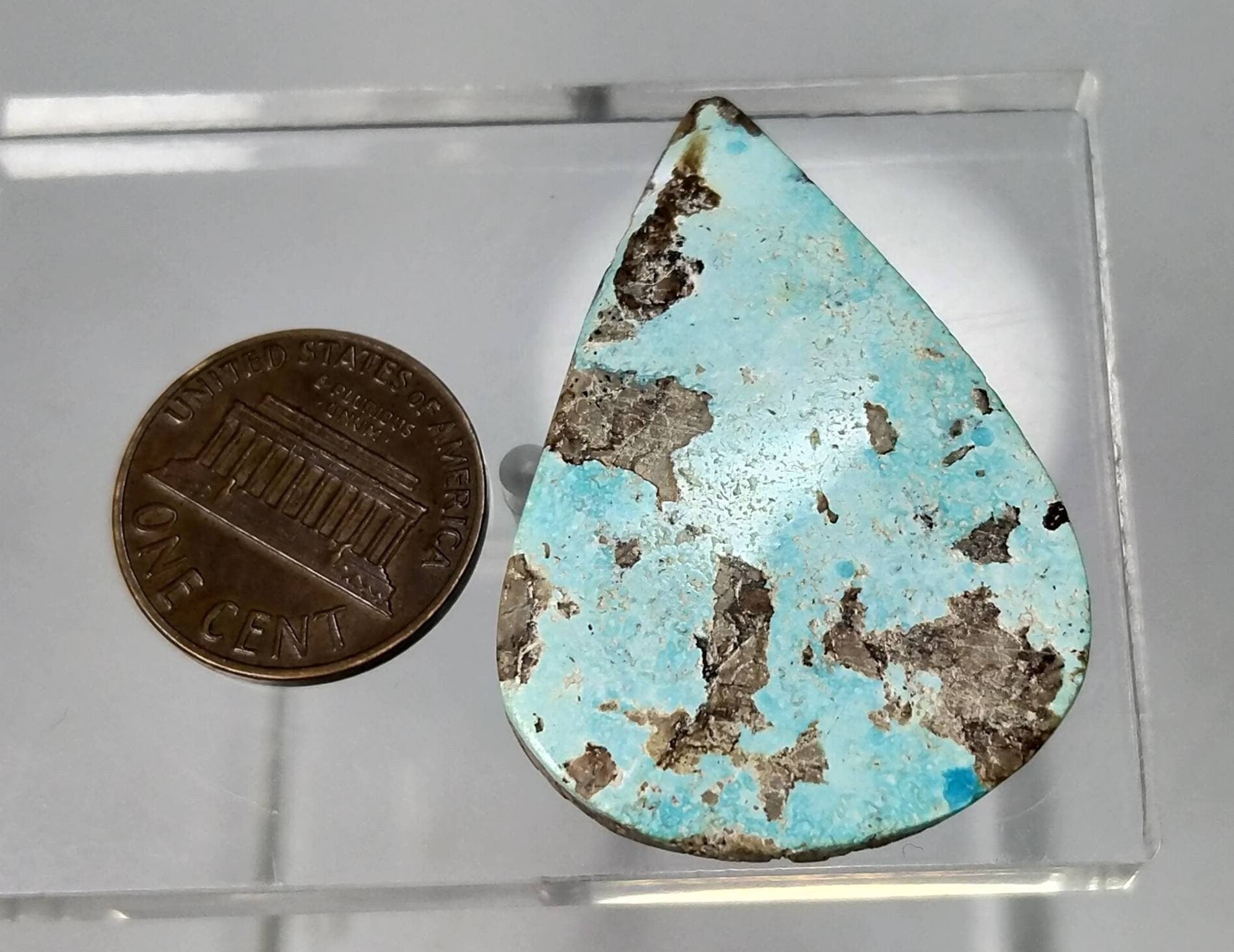 ARSAA GEMS AND MINERALSNatural good quality pear shape turquoise cabochon - Premium  from ARSAA GEMS AND MINERALS - Just $20.00! Shop now at ARSAA GEMS AND MINERALS