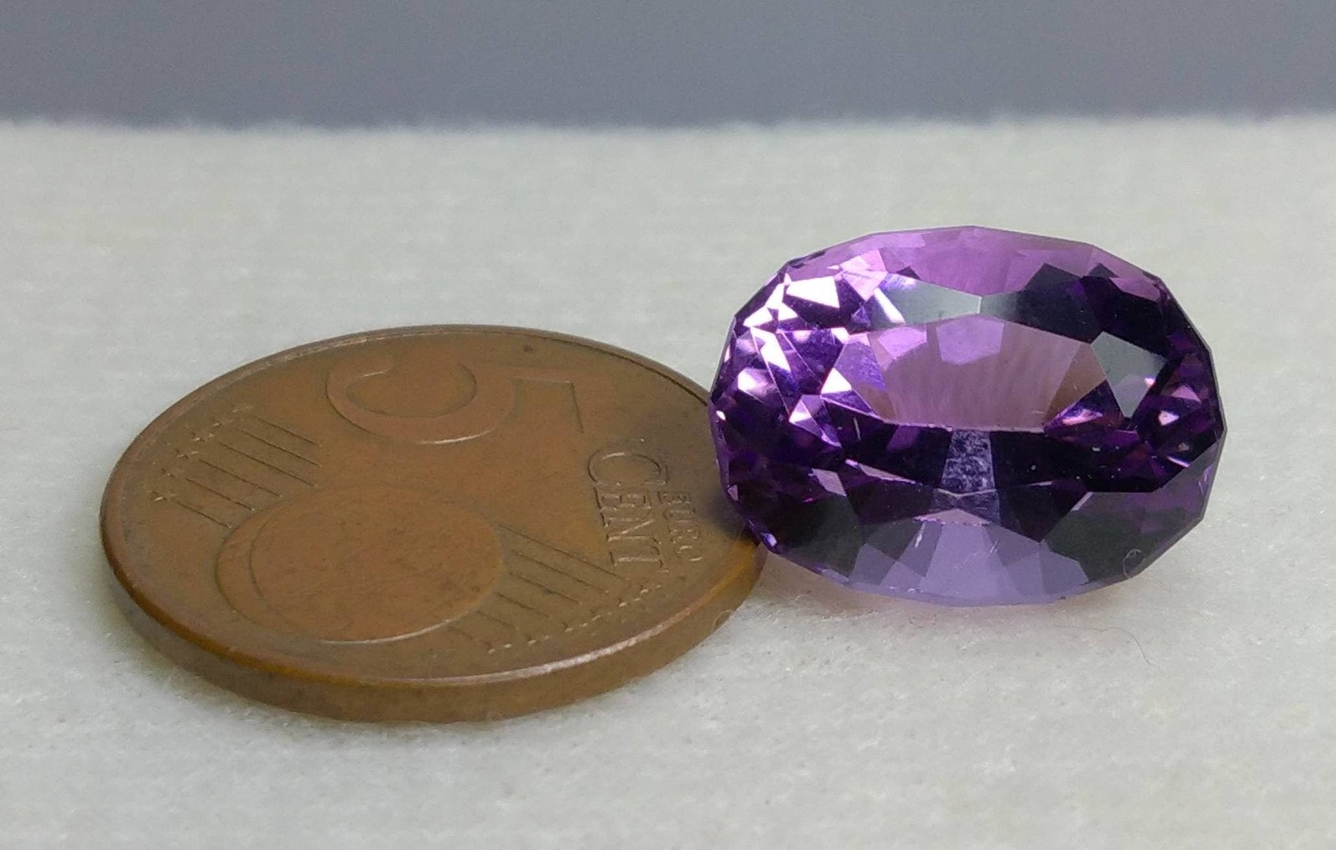 ARSAA GEMS AND MINERALSNatural top quality beautiful 11.5 carats deep purple color oval shape faceted amythest gem - Premium  from ARSAA GEMS AND MINERALS - Just $30.00! Shop now at ARSAA GEMS AND MINERALS