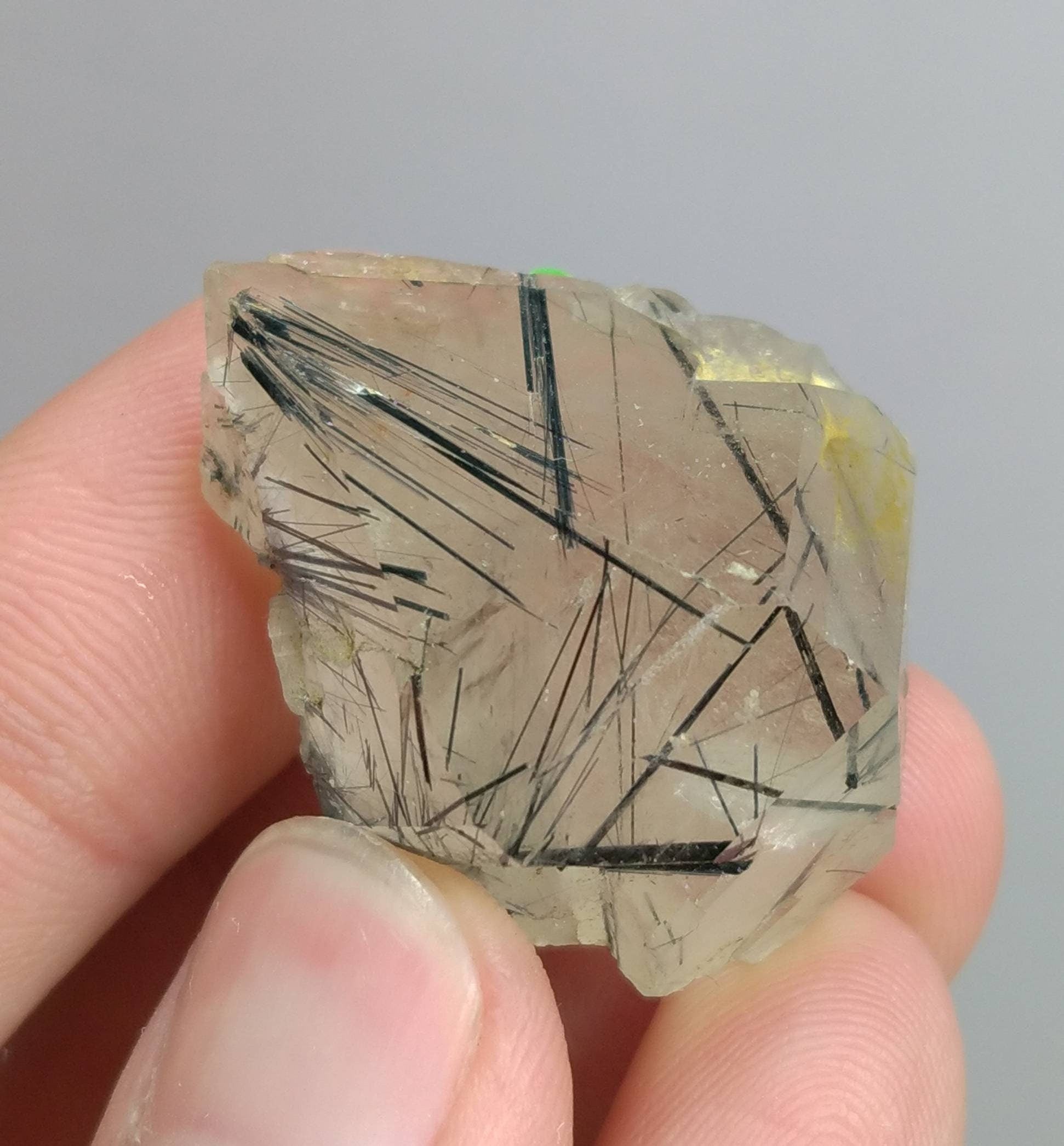 ARSAA GEMS AND MINERALSNatural top quality beautiful 16.1 grams terminated Aegirine included quartz crystal - Premium  from ARSAA GEMS AND MINERALS - Just $30.00! Shop now at ARSAA GEMS AND MINERALS