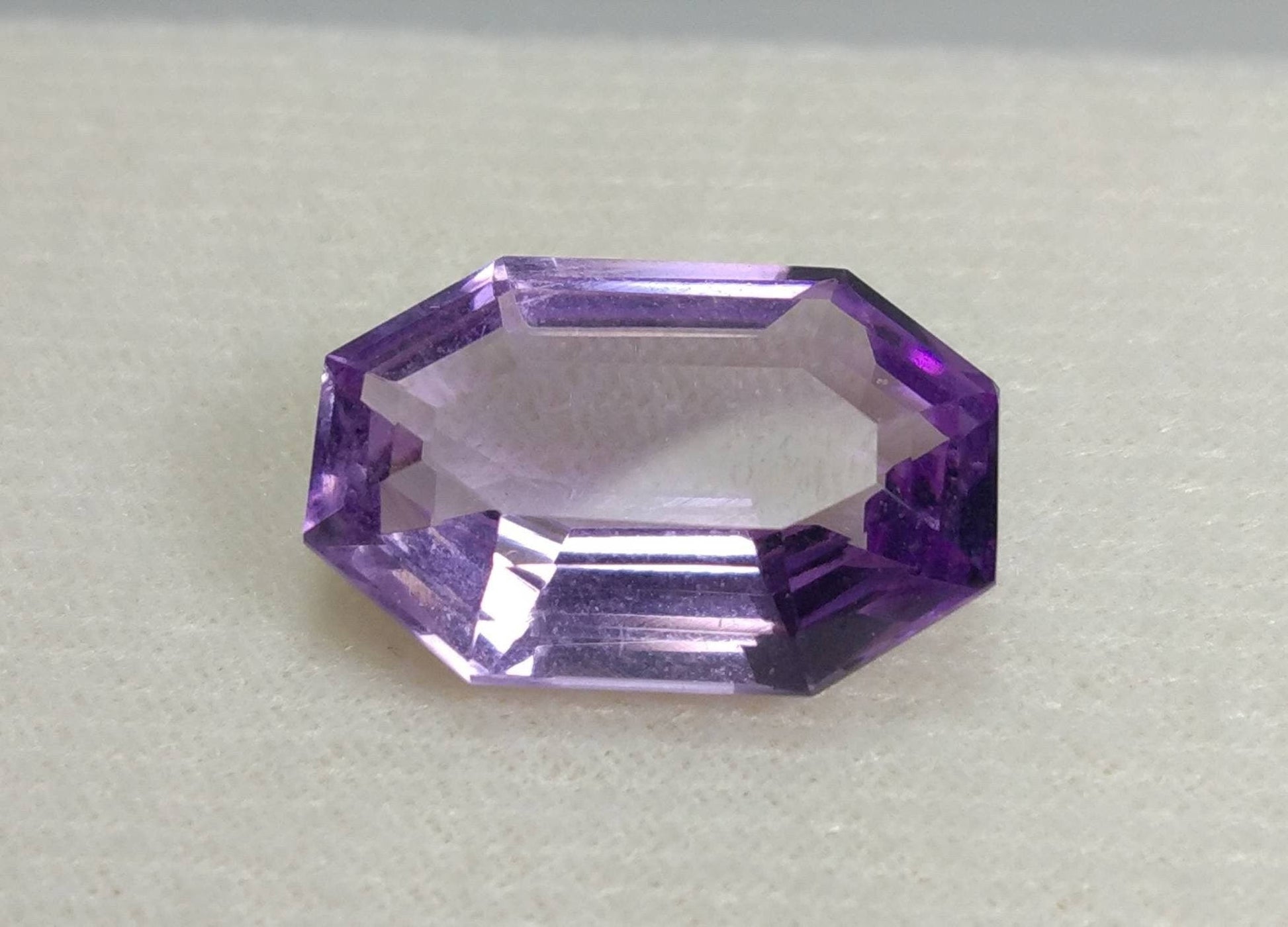 ARSAA GEMS AND MINERALSNatural top quality beautiful 14 carats great purple color faceted emerald cut shape amethyst gem - Premium  from ARSAA GEMS AND MINERALS - Just $40.00! Shop now at ARSAA GEMS AND MINERALS