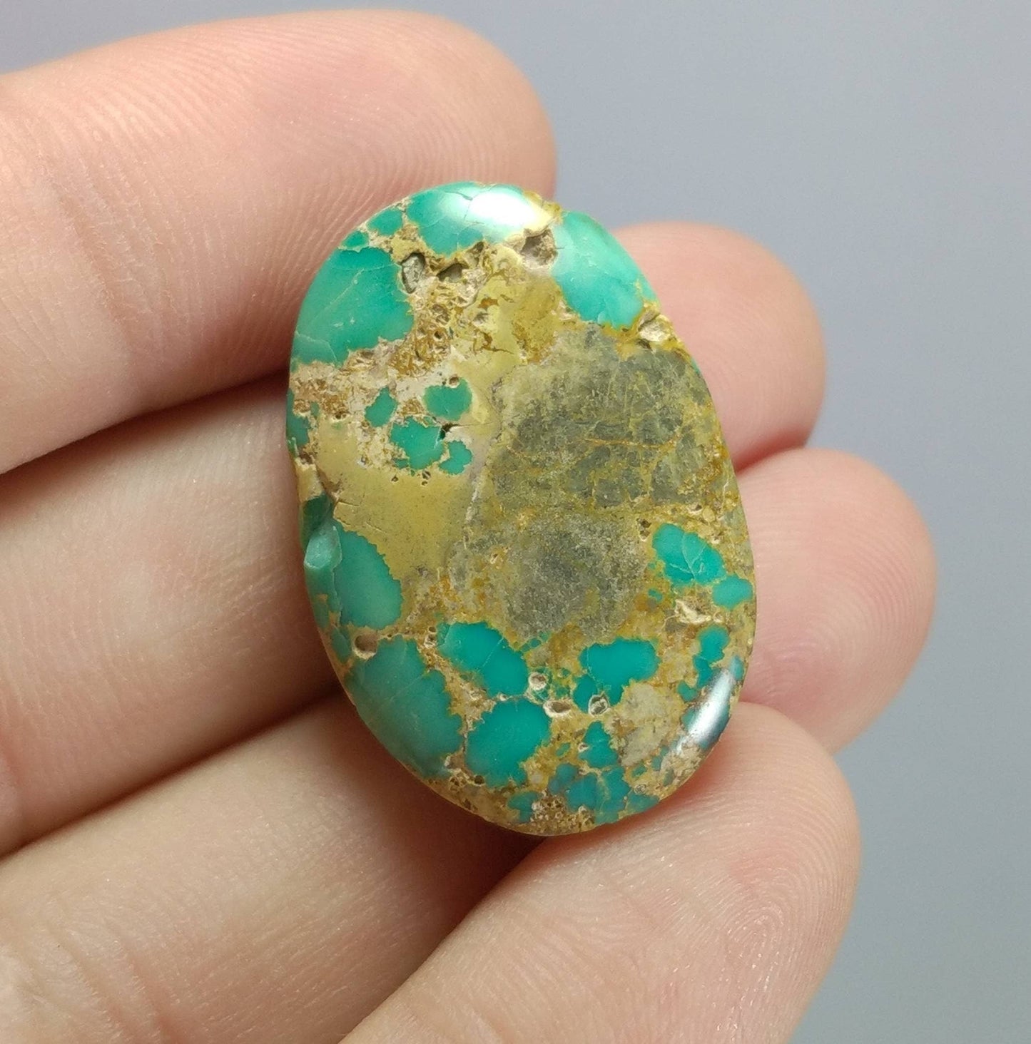 ARSAA GEMS AND MINERALSNatural top quality beautiful 36 Carats untreated unheated oval shape turquoise cabochon - Premium  from ARSAA GEMS AND MINERALS - Just $35.00! Shop now at ARSAA GEMS AND MINERALS