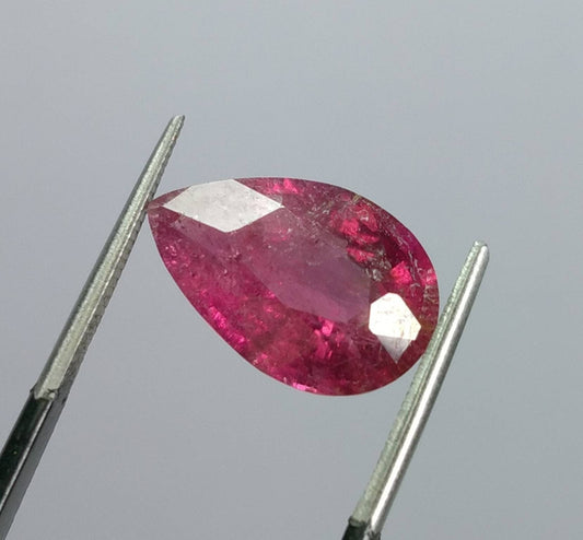 ARSAA GEMS AND MINERALSNatural top quality beautiful 5 carat pear shape faceted rubellite gem - Premium  from ARSAA GEMS AND MINERALS - Just $45.00! Shop now at ARSAA GEMS AND MINERALS