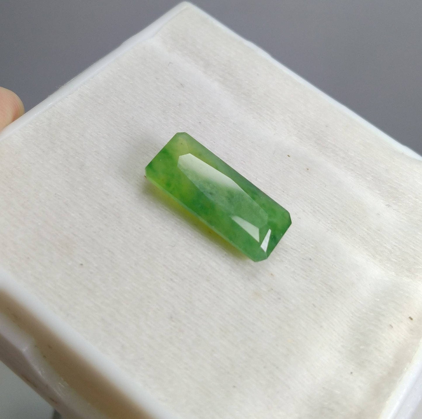 ARSAA GEMS AND MINERALSNatural top quality beautiful 9.5 carats radiant shape green faceted hydrograssular garnet gem - Premium  from ARSAA GEMS AND MINERALS - Just $28.00! Shop now at ARSAA GEMS AND MINERALS