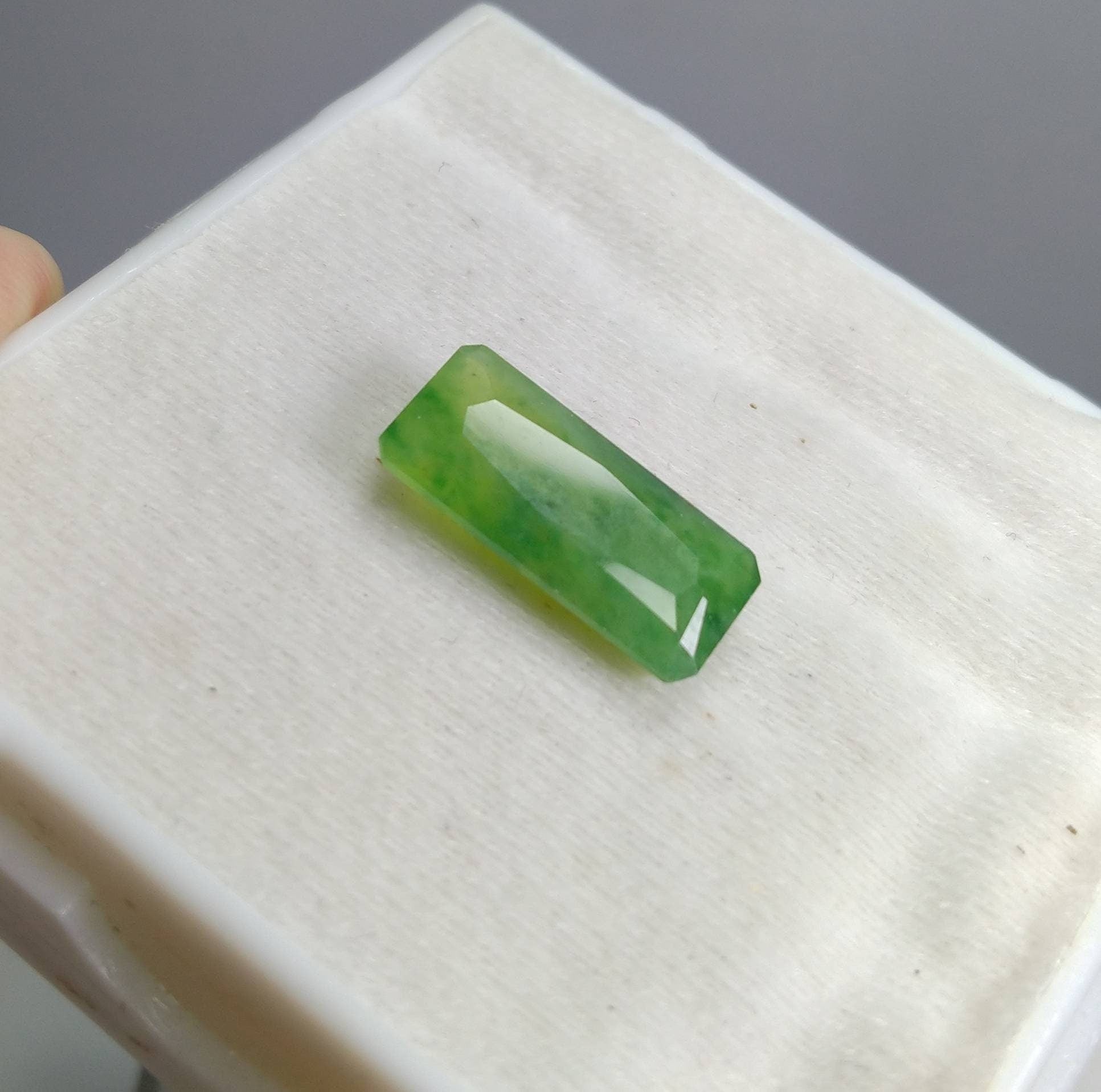 ARSAA GEMS AND MINERALSNatural top quality beautiful 9.5 carats radiant shape green faceted hydrograssular garnet gem - Premium  from ARSAA GEMS AND MINERALS - Just $28.00! Shop now at ARSAA GEMS AND MINERALS