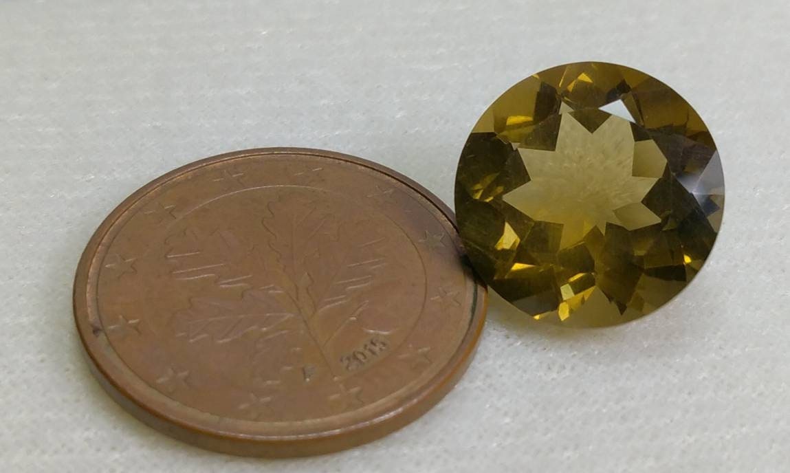 ARSAA GEMS AND MINERALSNatural top quality beautiful 9 carat VV clarity round shape citrine faceted gem - Premium  from ARSAA GEMS AND MINERALS - Just $30.00! Shop now at ARSAA GEMS AND MINERALS