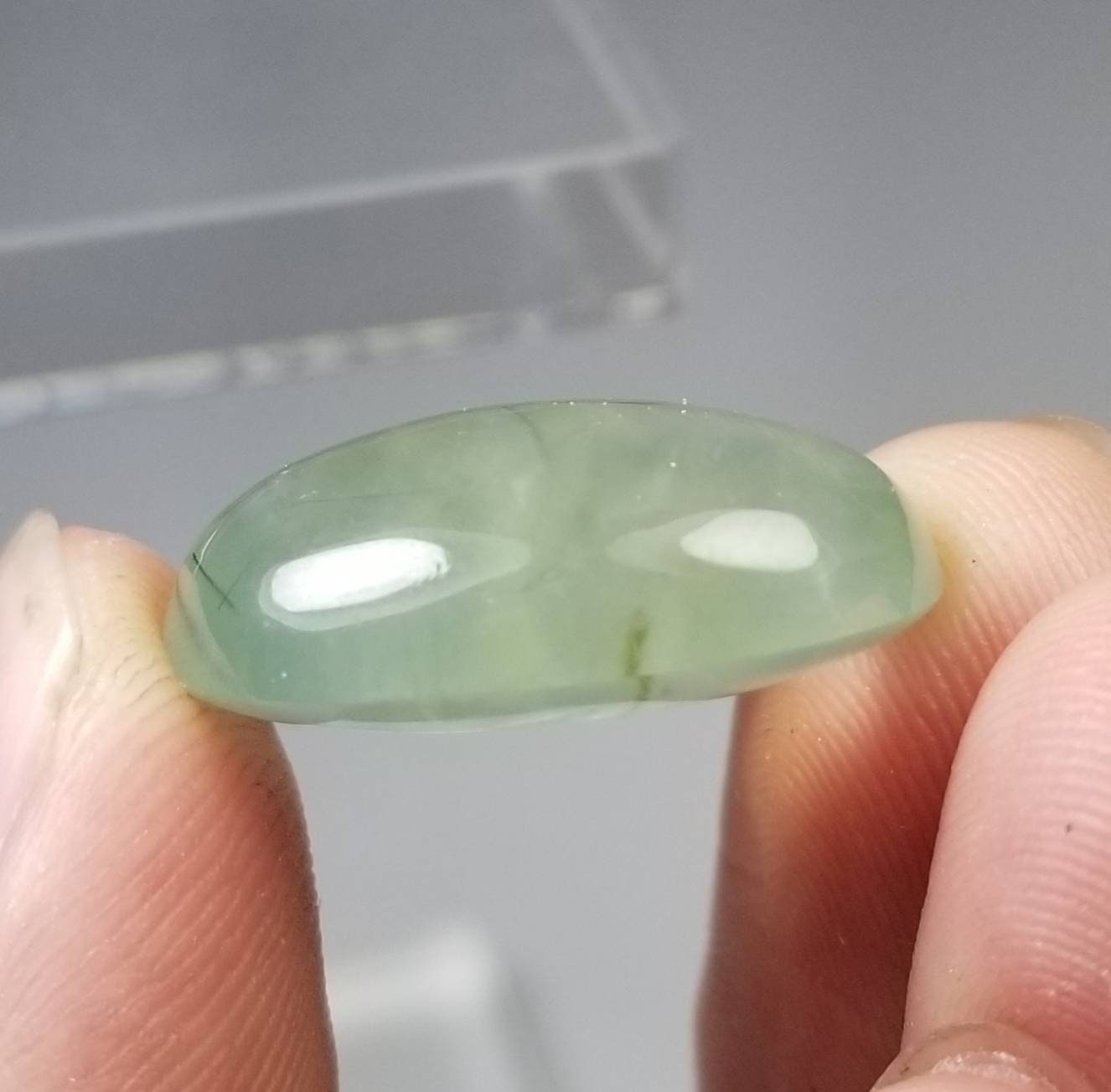 ARSAA GEMS AND MINERALSPrehnite with epidote Cabochon - Premium  from ARSAA GEMS AND MINERALS - Just $12.00! Shop now at ARSAA GEMS AND MINERALS