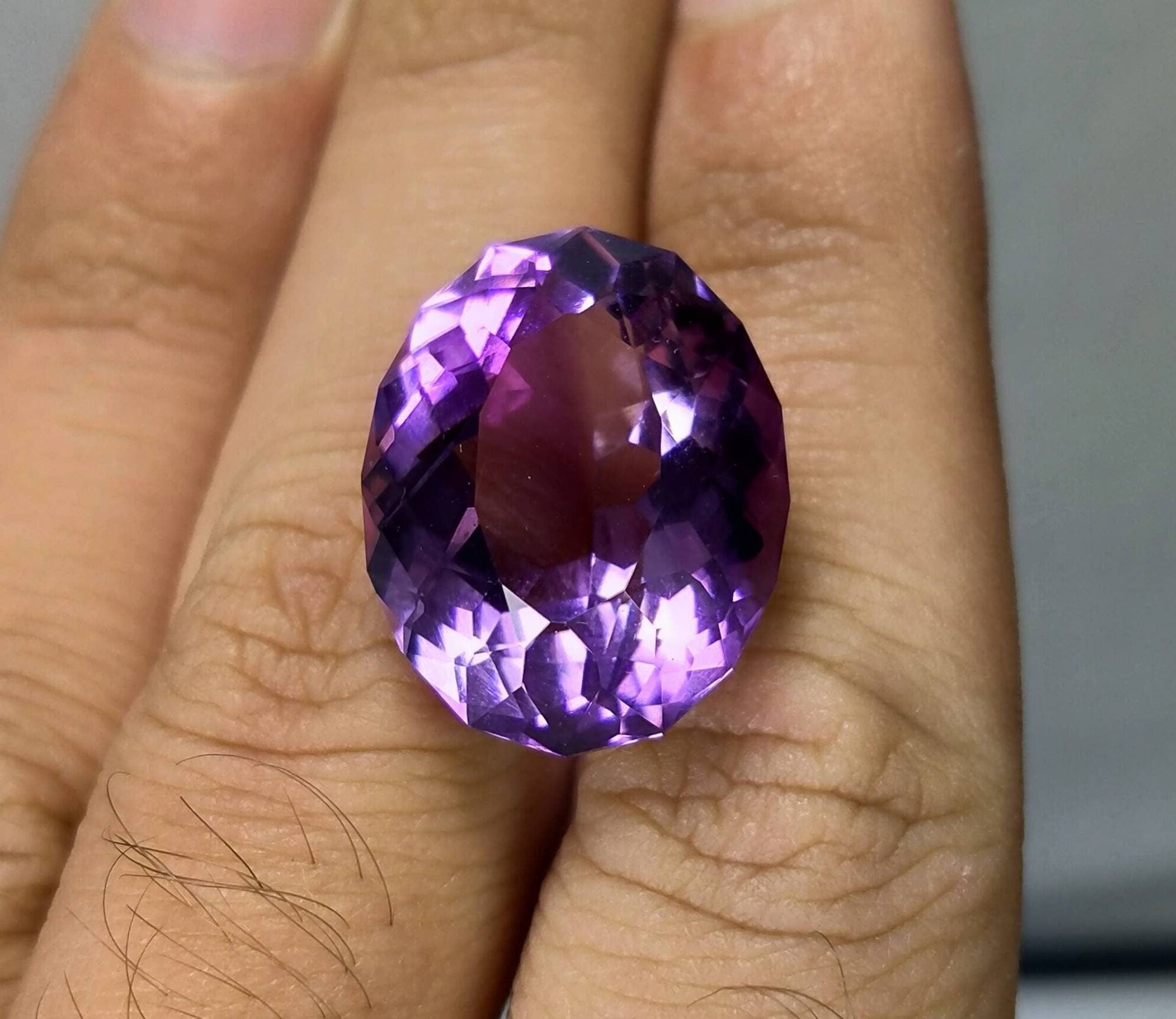 ARSAA GEMS AND MINERALSNatural top quality faceted beautiful 21 carat antique oval shape amythest gem - Premium  from ARSAA GEMS AND MINERALS - Just $55.00! Shop now at ARSAA GEMS AND MINERALS