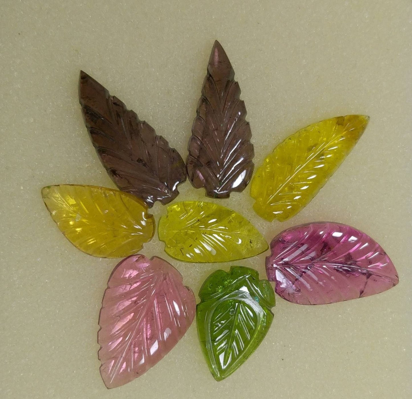 ARSAA GEMS AND MINERALSNatural high quality beautiful 22 carats multicolore leaves of tourmaline - Premium  from ARSAA GEMS AND MINERALS - Just $85.00! Shop now at ARSAA GEMS AND MINERALS