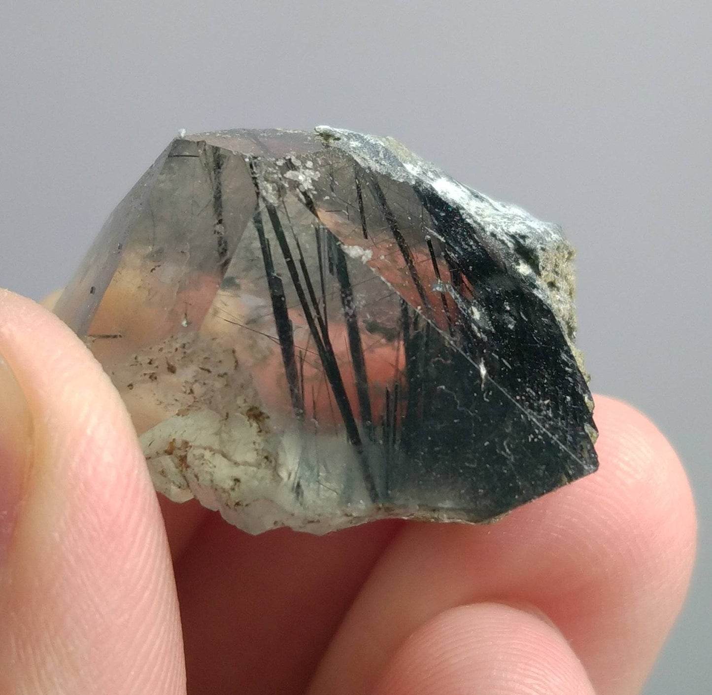 ARSAA GEMS AND MINERALSNatural top quality beautiful 14.2 grams terminated Aegirine included quartz crystal - Premium  from ARSAA GEMS AND MINERALS - Just $25.00! Shop now at ARSAA GEMS AND MINERALS