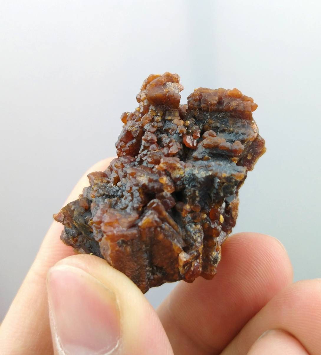 ARSAA GEMS AND MINERALSNew find etched natural dark red aesthetic specimen of andradite garnet from Pakistan, weight 38.8 grams - Premium  from ARSAA GEMS AND MINERALS - Just $100.00! Shop now at ARSAA GEMS AND MINERALS