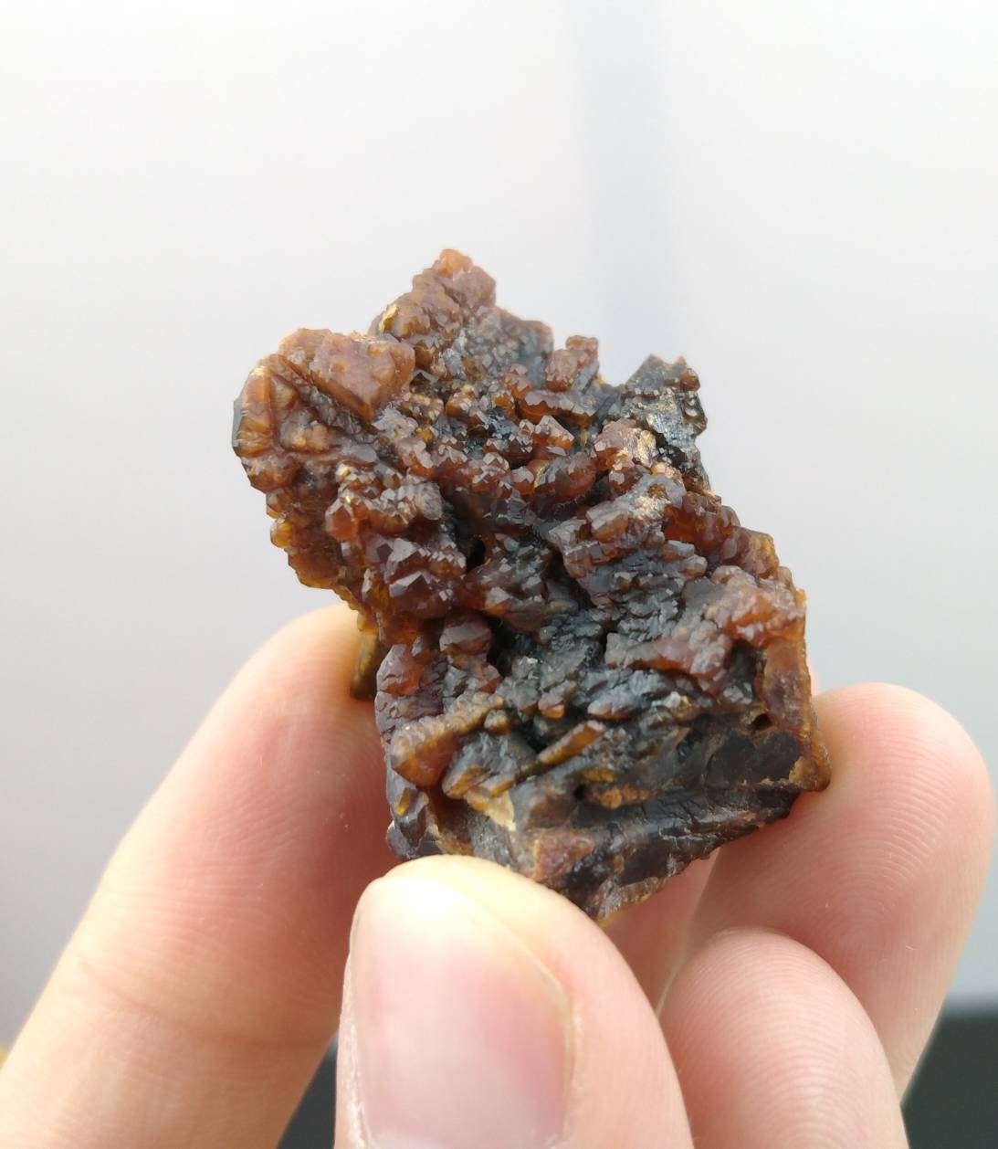 ARSAA GEMS AND MINERALSNew find etched natural dark red aesthetic specimen of andradite garnet from Pakistan, weight 38.8 grams - Premium  from ARSAA GEMS AND MINERALS - Just $100.00! Shop now at ARSAA GEMS AND MINERALS