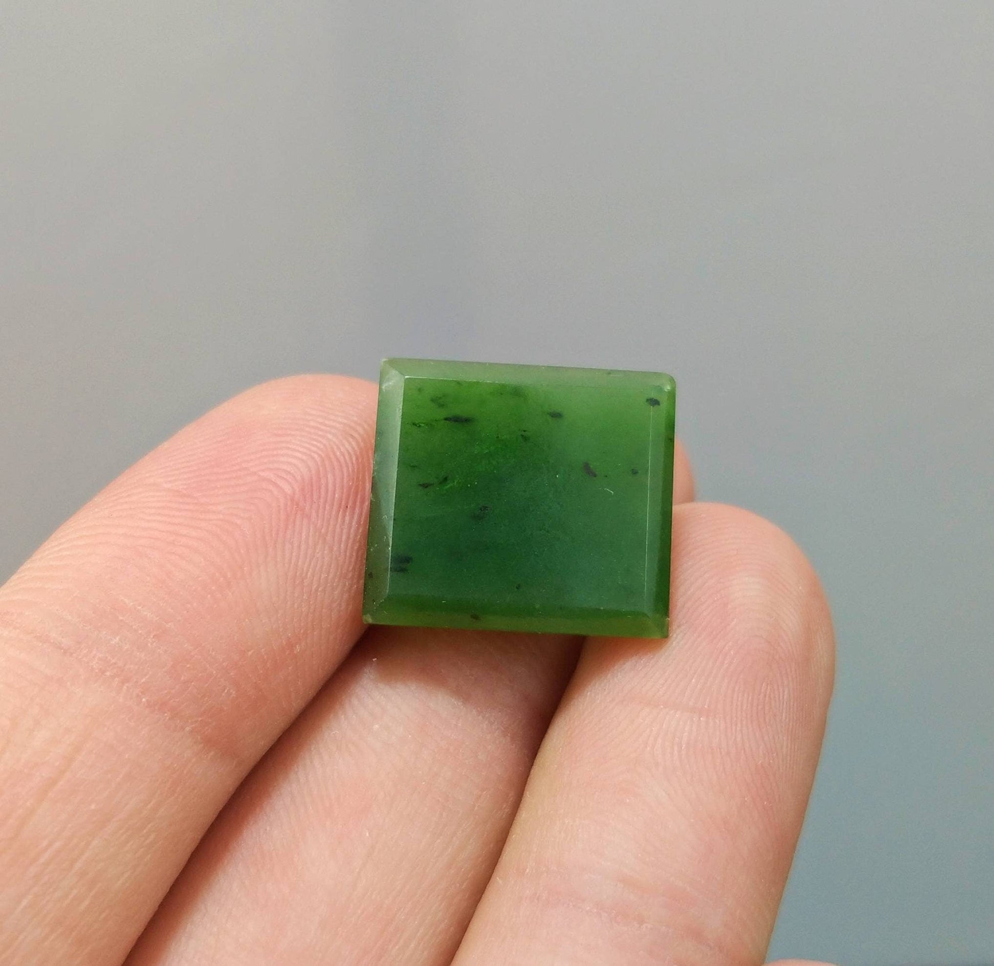 ARSAA GEMS AND MINERALSNatural top quality beautiful 15.5 Carats radiant shape faceted nephrite Jade gem - Premium  from ARSAA GEMS AND MINERALS - Just $25.00! Shop now at ARSAA GEMS AND MINERALS