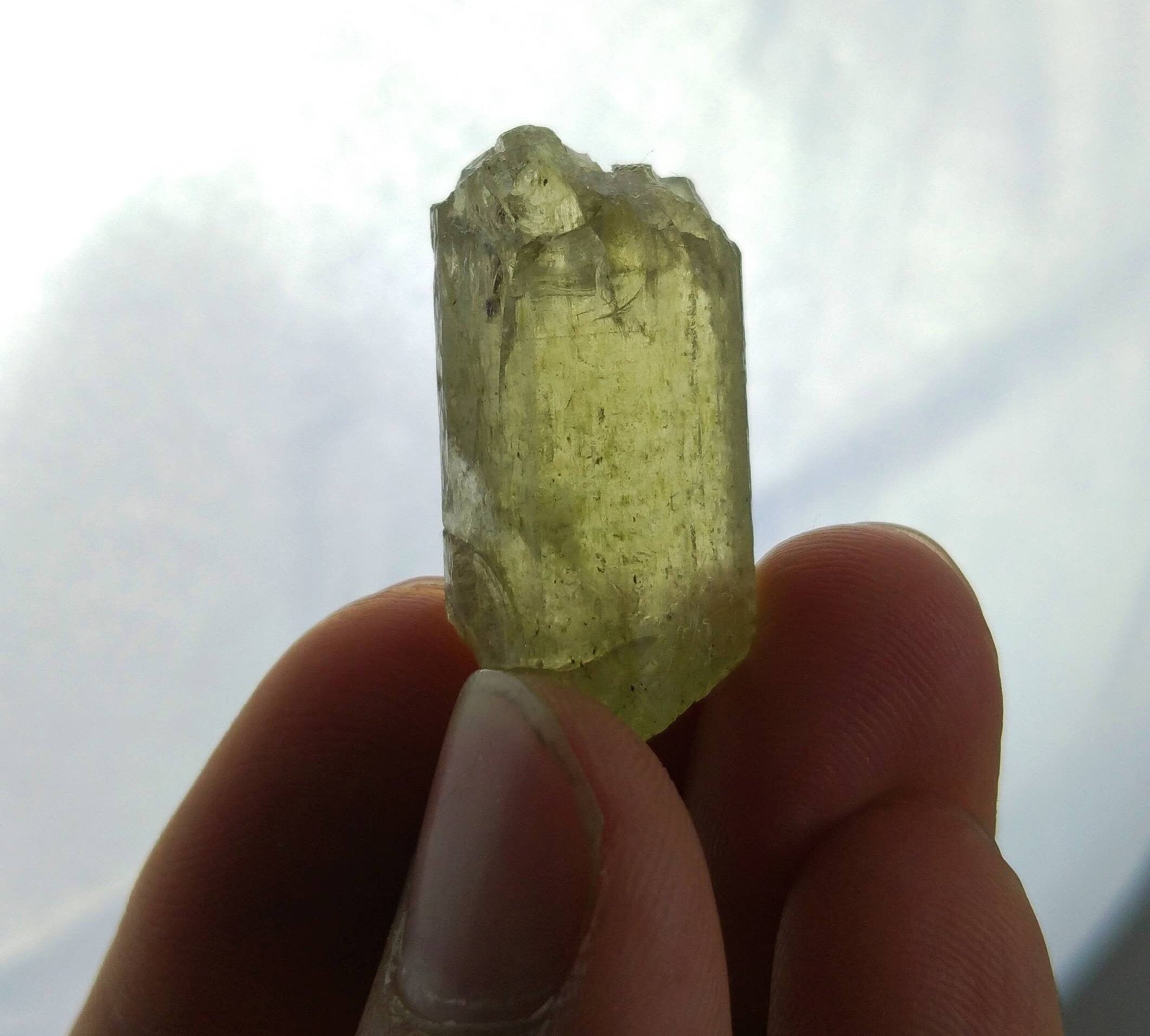 ARSAA GEMS AND MINERALSNatural fine quality beautiful 10.7 grams green scapolite crystal - Premium  from ARSAA GEMS AND MINERALS - Just $35.00! Shop now at ARSAA GEMS AND MINERALS
