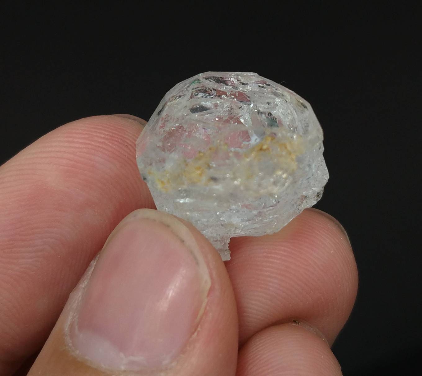 ARSAA GEMS AND MINERALSEtched gemmy clear transparent white Beryl crystal from Skardu GilgitBaltistan Pakistan, weight 6.3 grams - Premium  from ARSAA GEMS AND MINERALS - Just $33.00! Shop now at ARSAA GEMS AND MINERALS