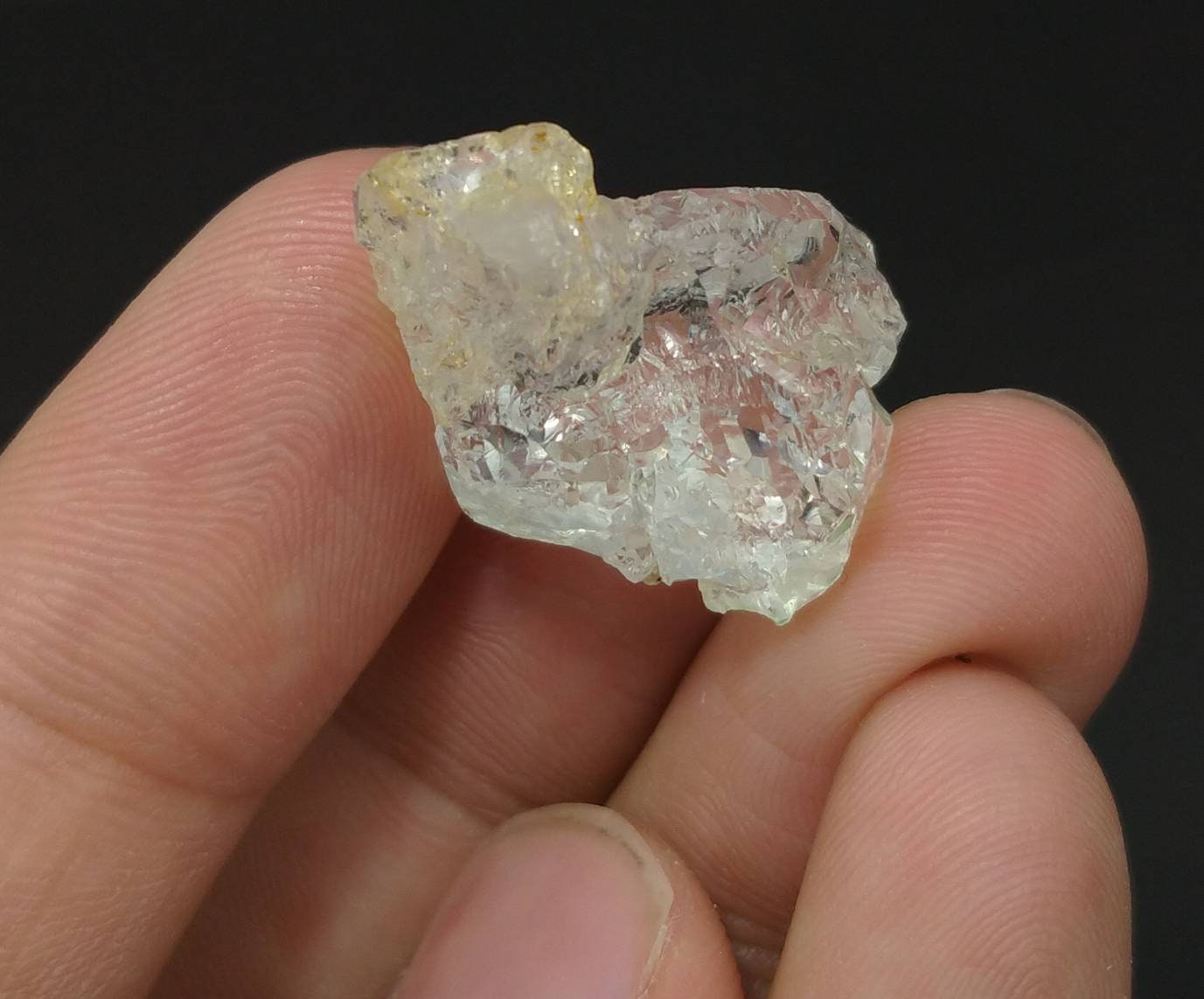 ARSAA GEMS AND MINERALSEtched gemmy clear transparent white Beryl crystal from Skardu GilgitBaltistan Pakistan, weight 6.9 grams - Premium  from ARSAA GEMS AND MINERALS - Just $35.00! Shop now at ARSAA GEMS AND MINERALS