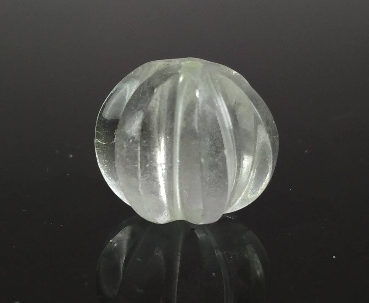 ARSAA GEMS AND MINERALSWatermelon shape carved and drilled transparent quartz pendant, weight 47 carat - Premium  from ARSAA GEMS AND MINERALS - Just $30.00! Shop now at ARSAA GEMS AND MINERALS