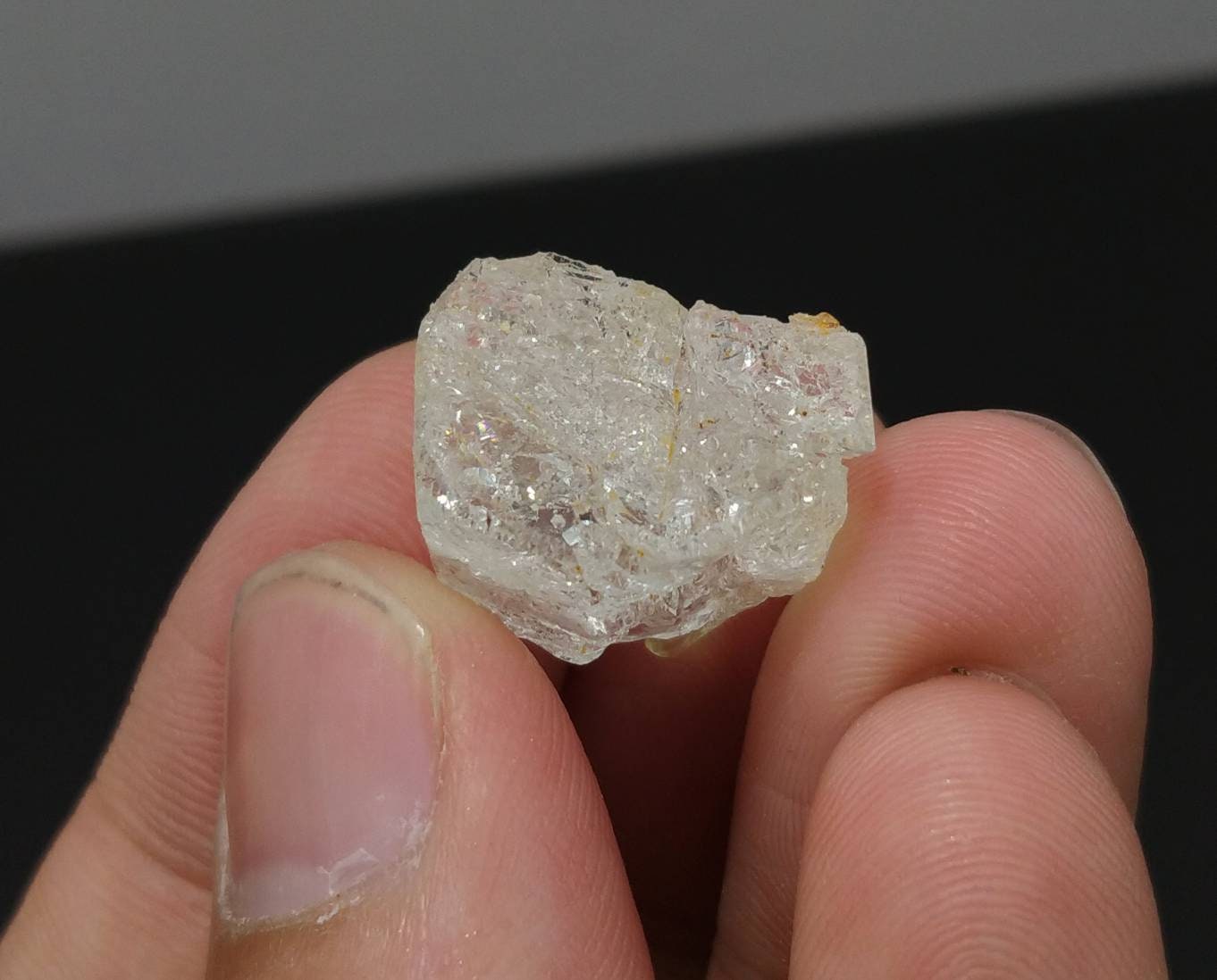 ARSAA GEMS AND MINERALSEtched gemmy clear transparent white Beryl crystal from Skardu GilgitBaltistan Pakistan, weight 4.6 grams - Premium  from ARSAA GEMS AND MINERALS - Just $23.00! Shop now at ARSAA GEMS AND MINERALS