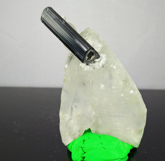 ARSAA GEMS AND MINERALSNatural fine quality terminated on matrix black tourmaline with quartz crystal from Pakistan, weight 45.2 grams - Premium  from ARSAA GEMS AND MINERALS - Just $45.00! Shop now at ARSAA GEMS AND MINERALS
