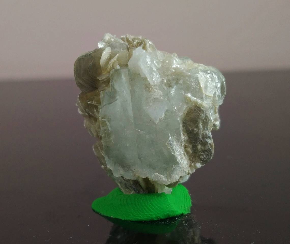 ARSAA GEMS AND MINERALSNatural light blue transparent aquamarine cluster with moscovite from Skardu GilgitBaltistan Pakistan, weight 19.2 grams - Premium  from ARSAA GEMS AND MINERALS - Just $50.00! Shop now at ARSAA GEMS AND MINERALS