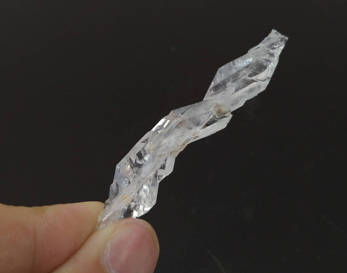 ARSAA GEMS AND MINERALSNatural top quality beautiful 5.6 grams clear terminated step formation Faden Quartz crystal - Premium  from ARSAA GEMS AND MINERALS - Just $25.00! Shop now at ARSAA GEMS AND MINERALS