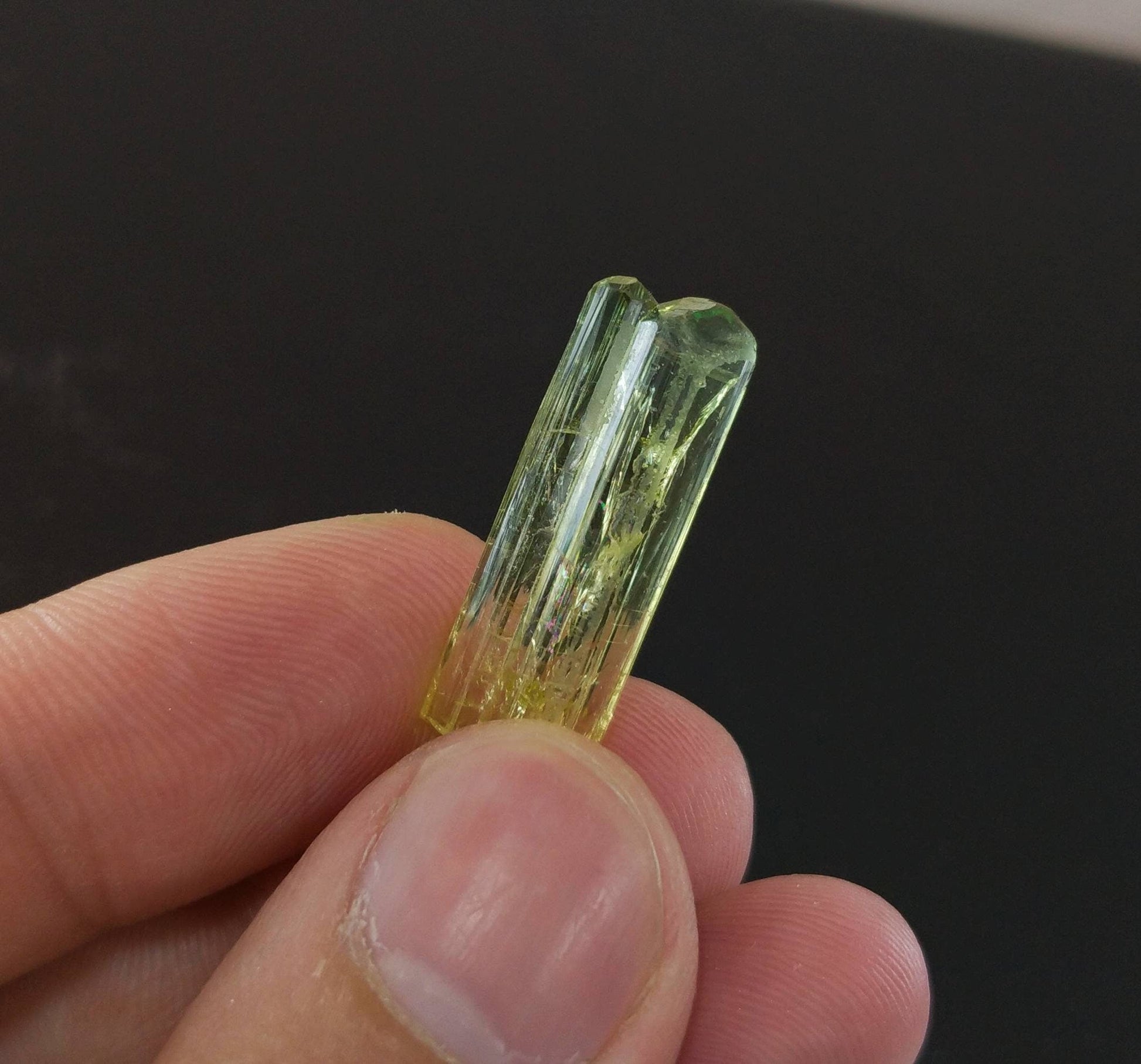 ARSAA GEMS AND MINERALSBicolor twin terminated tourmaline crystal 2.5 grams weight from Africa - Premium  from ARSAA GEMS AND MINERALS - Just $50.00! Shop now at ARSAA GEMS AND MINERALS